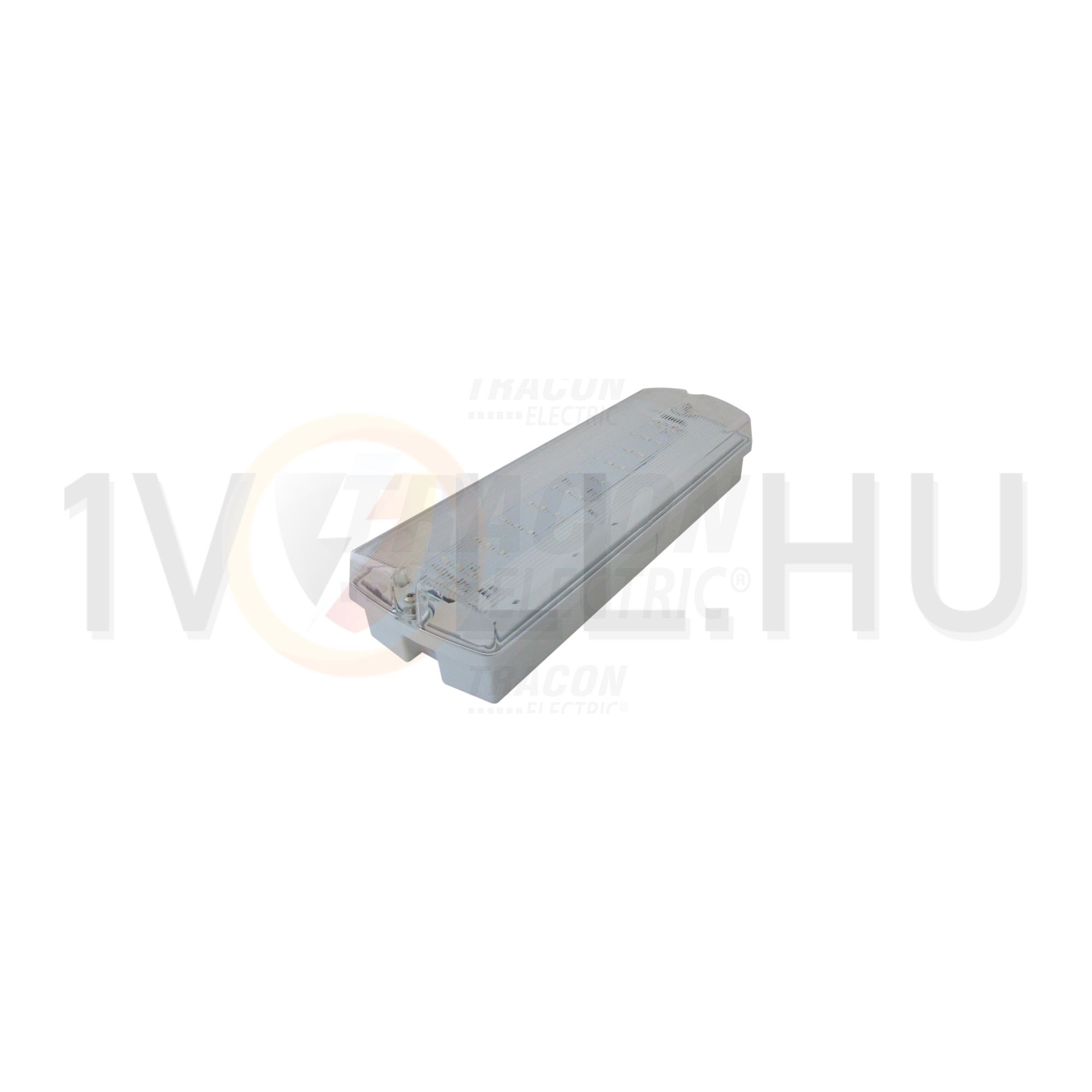 LED vészvilágító készenléti 4W 230V AC 3h-szigetüzem fali 180lm-vész IP65 TRACON - TLBVLED30NM