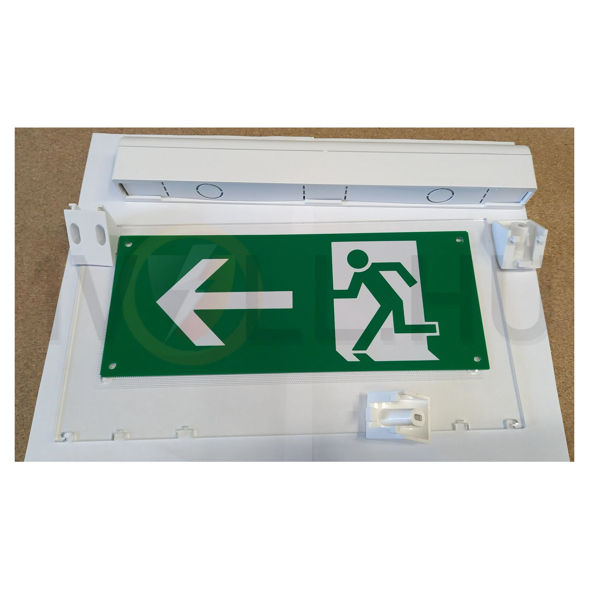 LED vészvilágító készenléti piktogramkészlettel 230V AC 1h-szigetüzem IP20 SIGNAL SGE-K NORMALUX - SIGNALSGEK