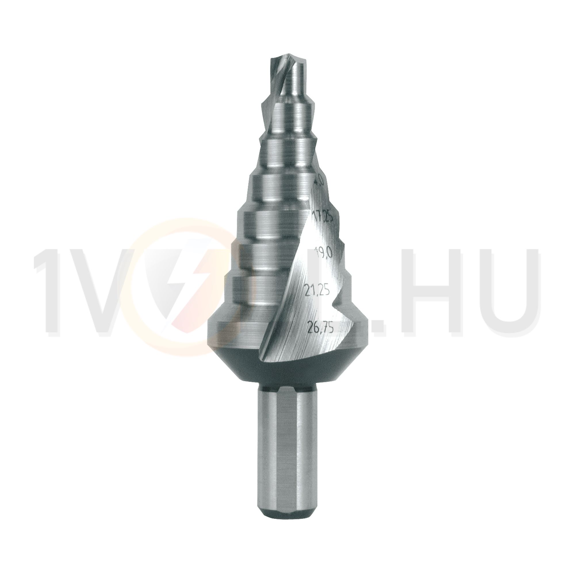 Lépcsősfúró HSS PG7-PG21 6mm-min. átmérő 26.75mm-max. átmérő mm-skála RUKO - 101055