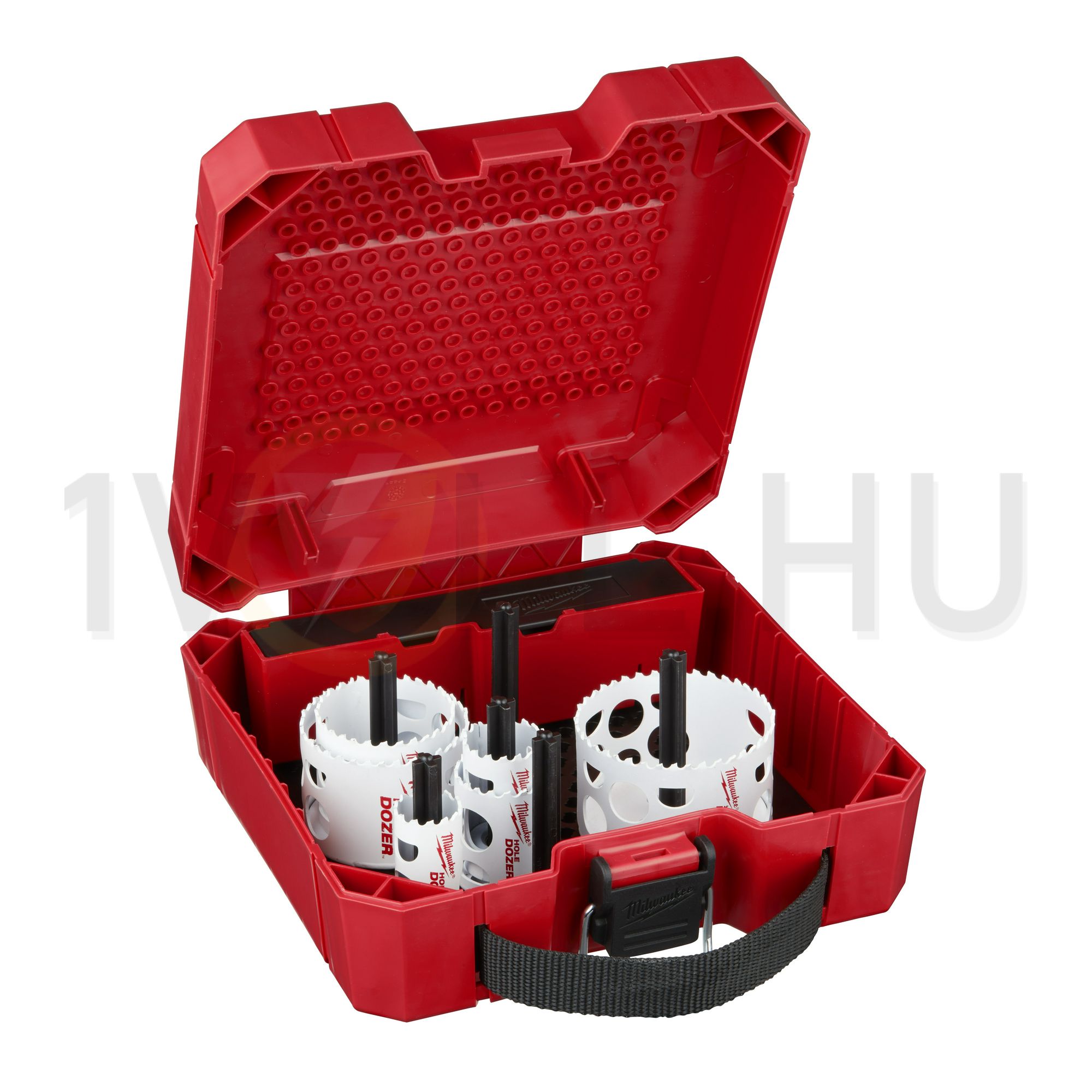 Lyukfűrész készlet 10db d25/32/40/54/68/76mm Bi-metal 41mm-mély fához HoleDozer Milwaukee - 49224201