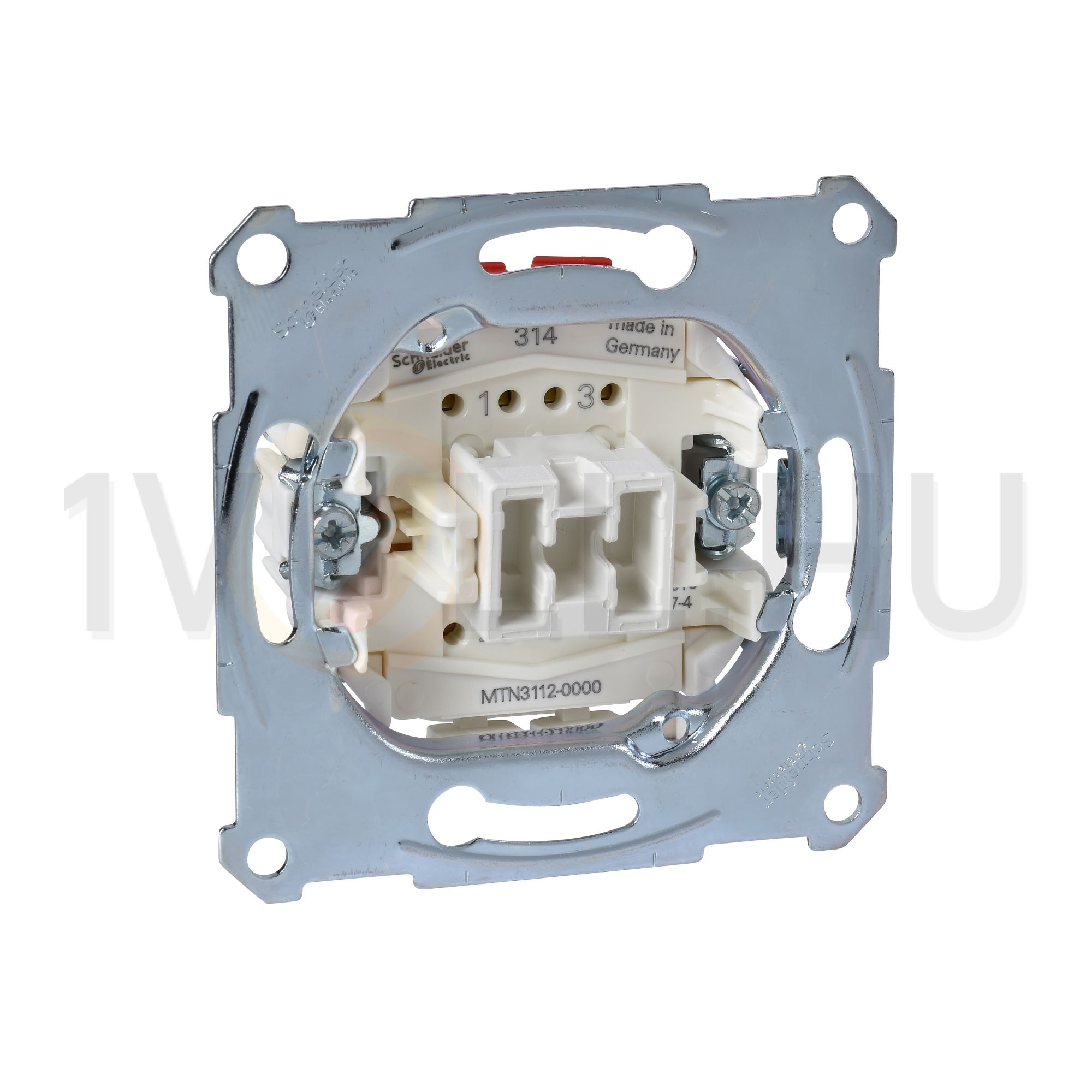 Merten 102 2P kapcsoló betét natúr süllyesztett rugós IP20 billentyű/gomb Schneider - MTN3112-0000