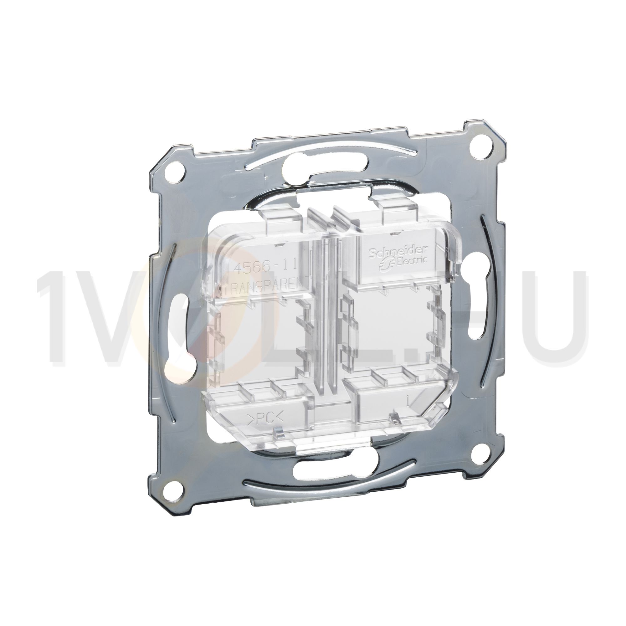 Merten adapterkeret 2xRJ45 adatcsatlakozóhoz címketartó nélkül Schneider - MTN4566-0080