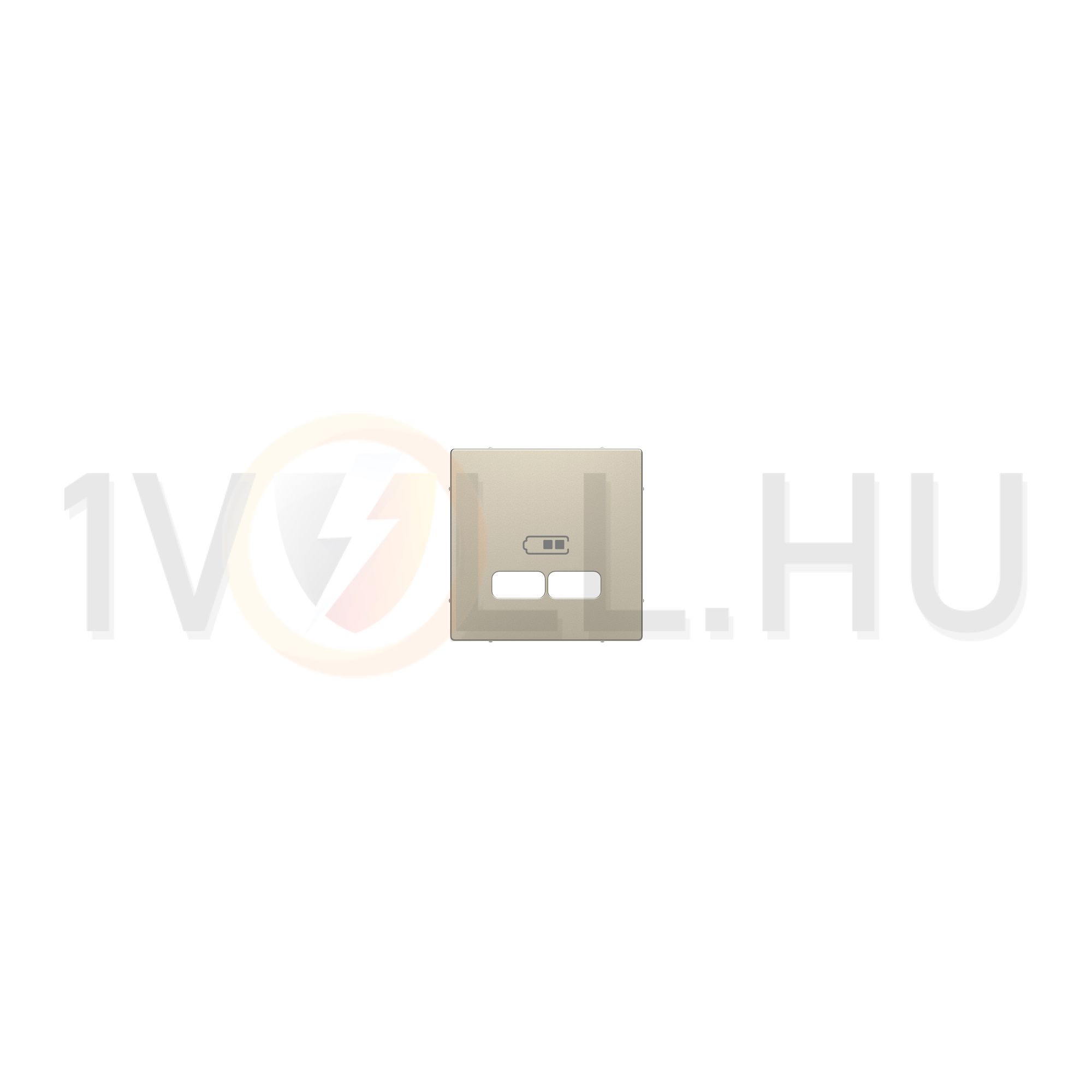 MERTEN Fedlap, USB töltőkhöz, System-D, szahara - MTN4367-6033