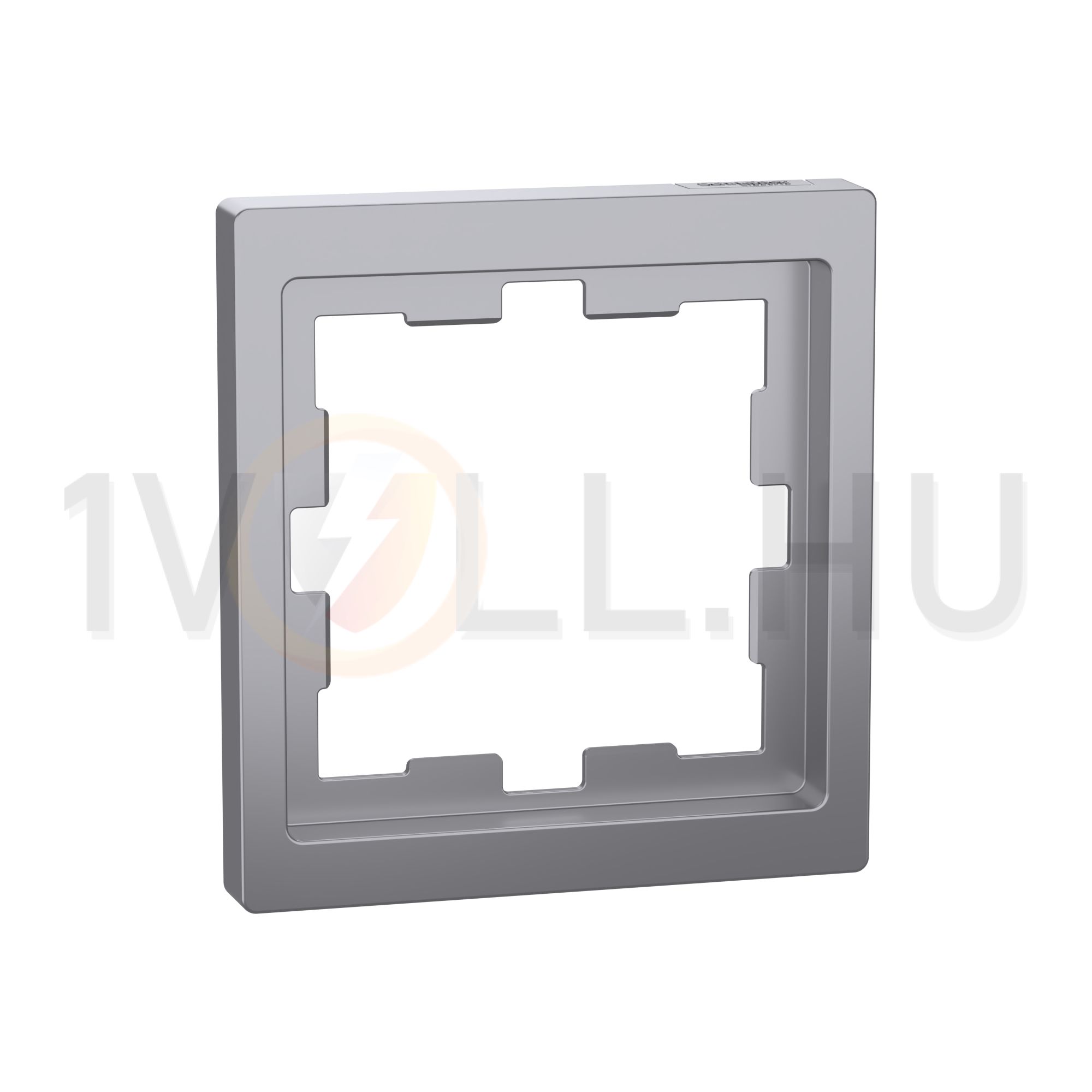 Merten D-Life keret acél 1-es vízszintes és függőleges műanyag nemesacél lakkozott Schneider - MTN4010-6536