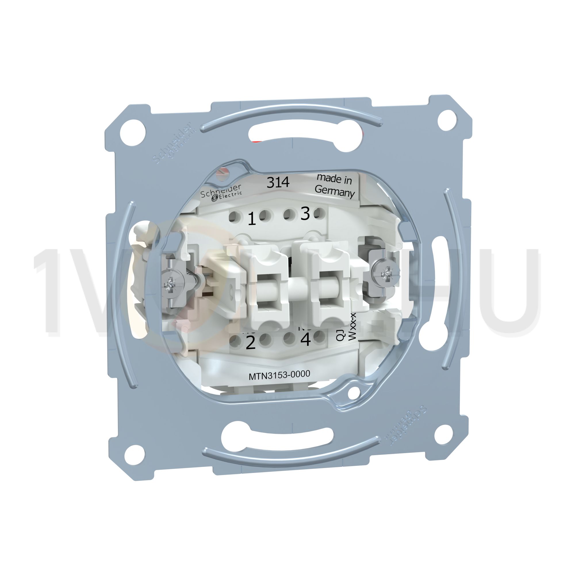 Merten N101/2 nyomó betét 2- billentyűs 1z-1ny 1P IP20 falonkívüli Schneider - MTN3153-0000