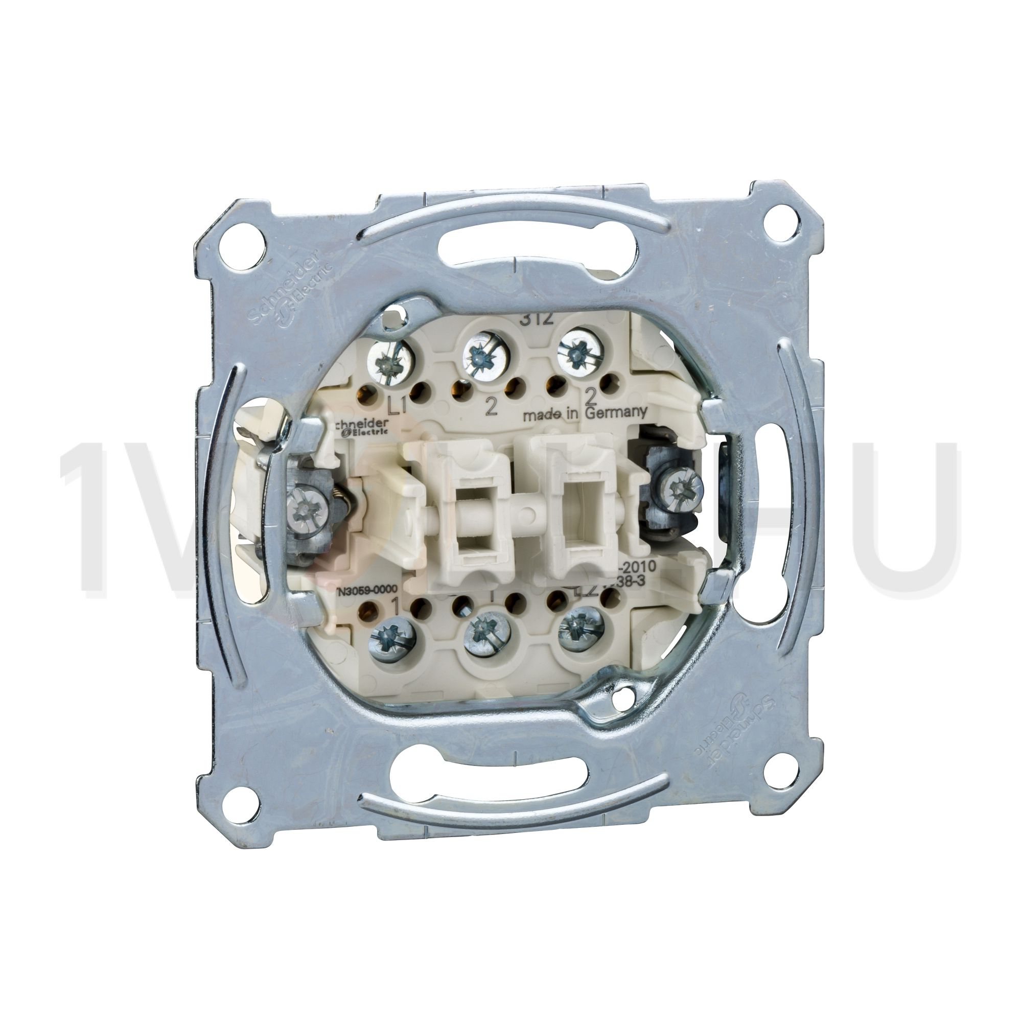 Merten N101/2 nyomó betét 2- billentyűs 2v 1P IP20 falonkívüli Schneider - MTN3059-0000