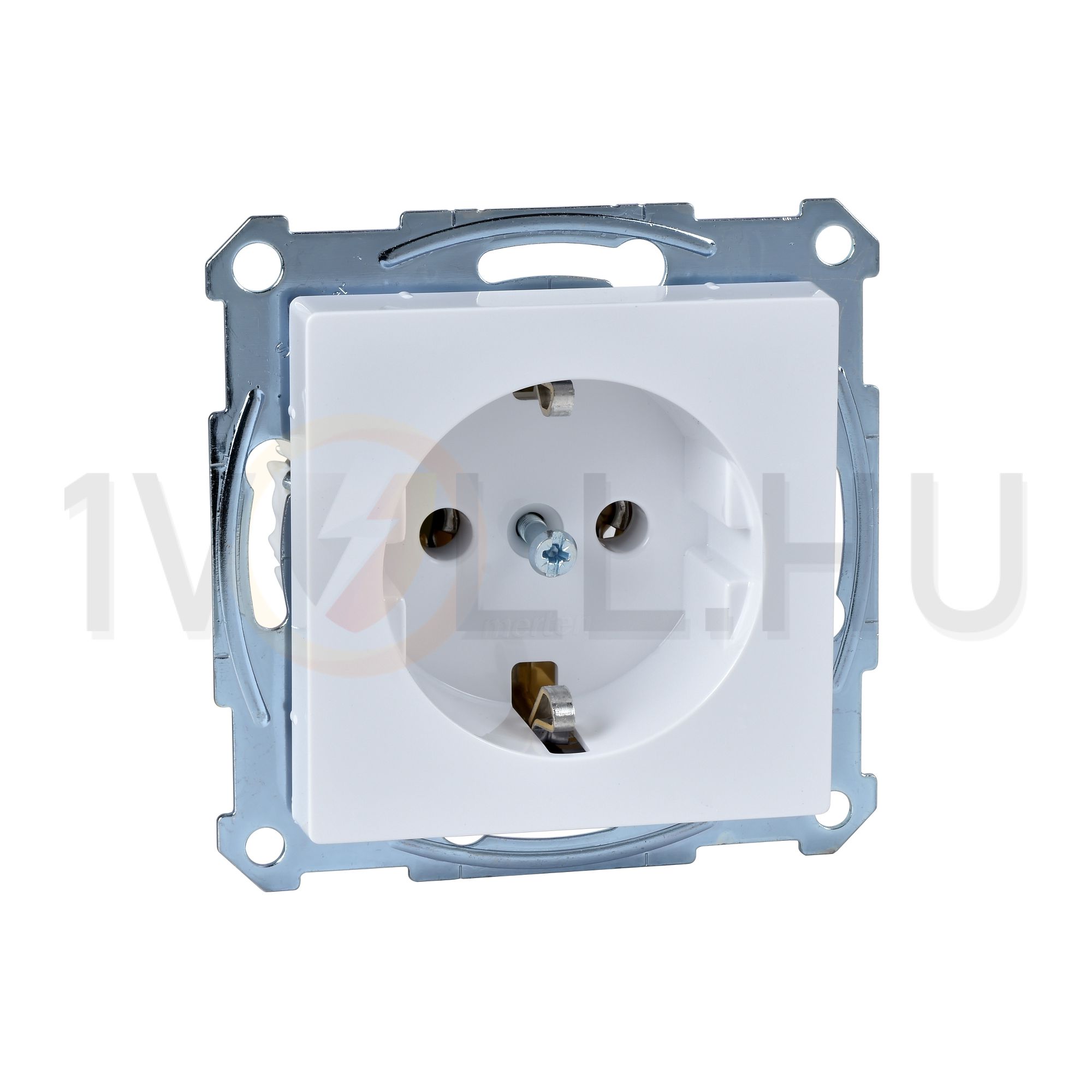 Merten-SM 162 dugalj antibakteriális földelt fehér IP20 süllyesztett csavaros Schneider - MTN2401-0325