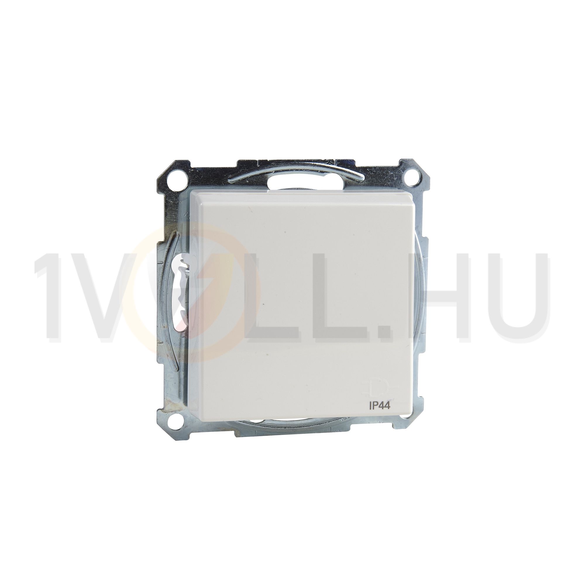 Merten-SM 162 dugalj földelt csapófedéllel gyerekzárral fehér IP20 süllyesztett rugós Schneider - MTN2314-0319