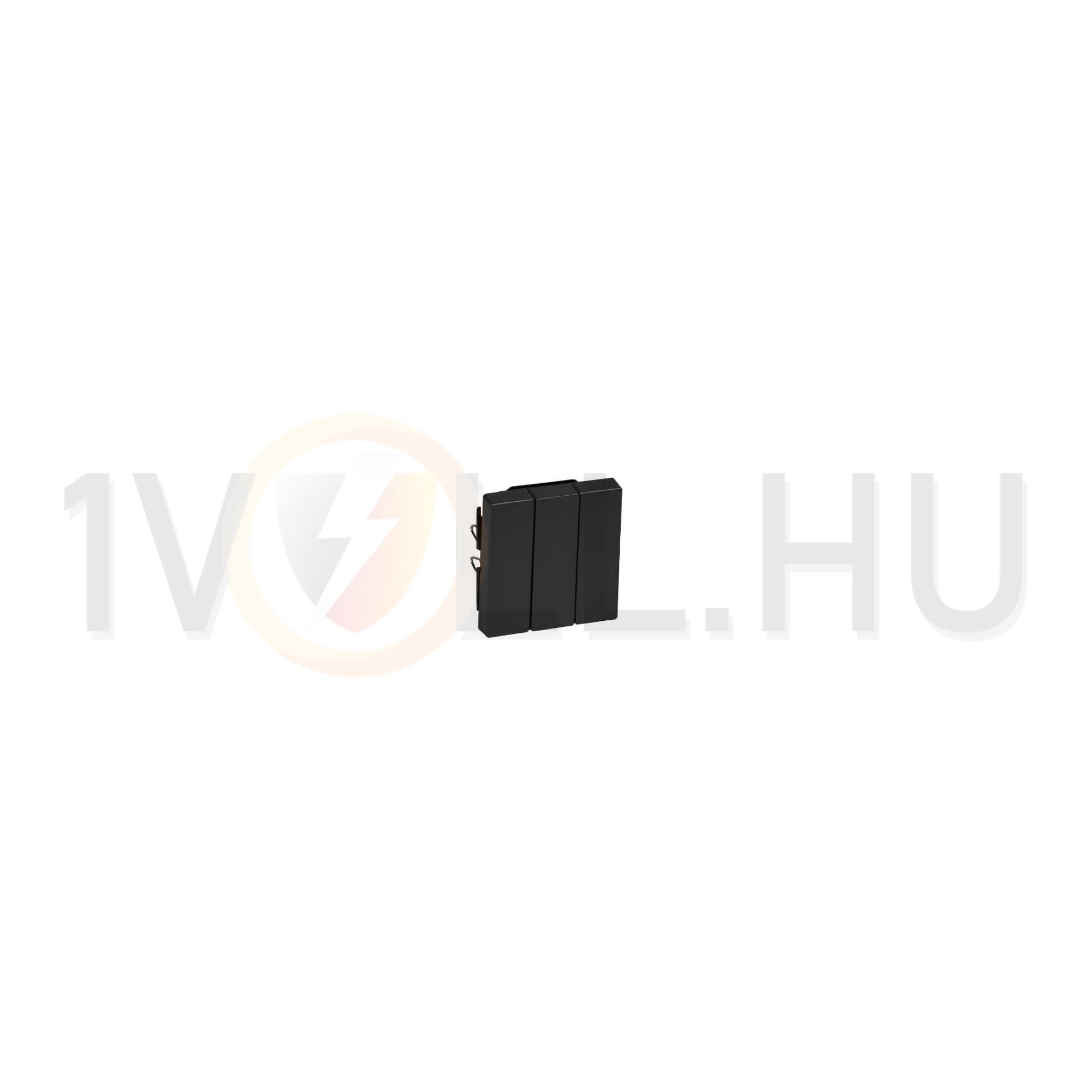 Merten-SM billentyű 101/3 hármas kapcs/nyg.-hoz antracit üres-jel IP20 műanyag matt Schneider - MTN311914