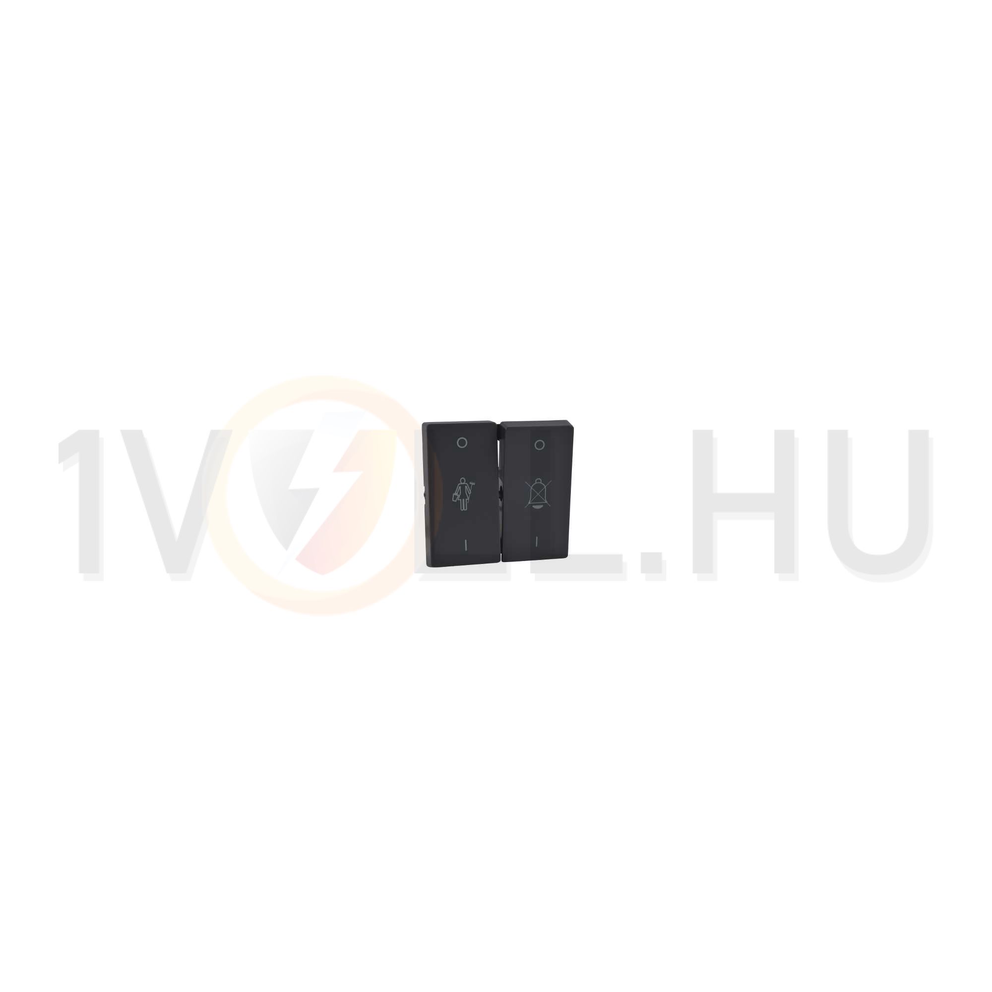 Merten-SM billentyű szállodai antracit kettős kapcs/nyg.-hoz fehér többféle-jel IP20 Schneider - MTN435614