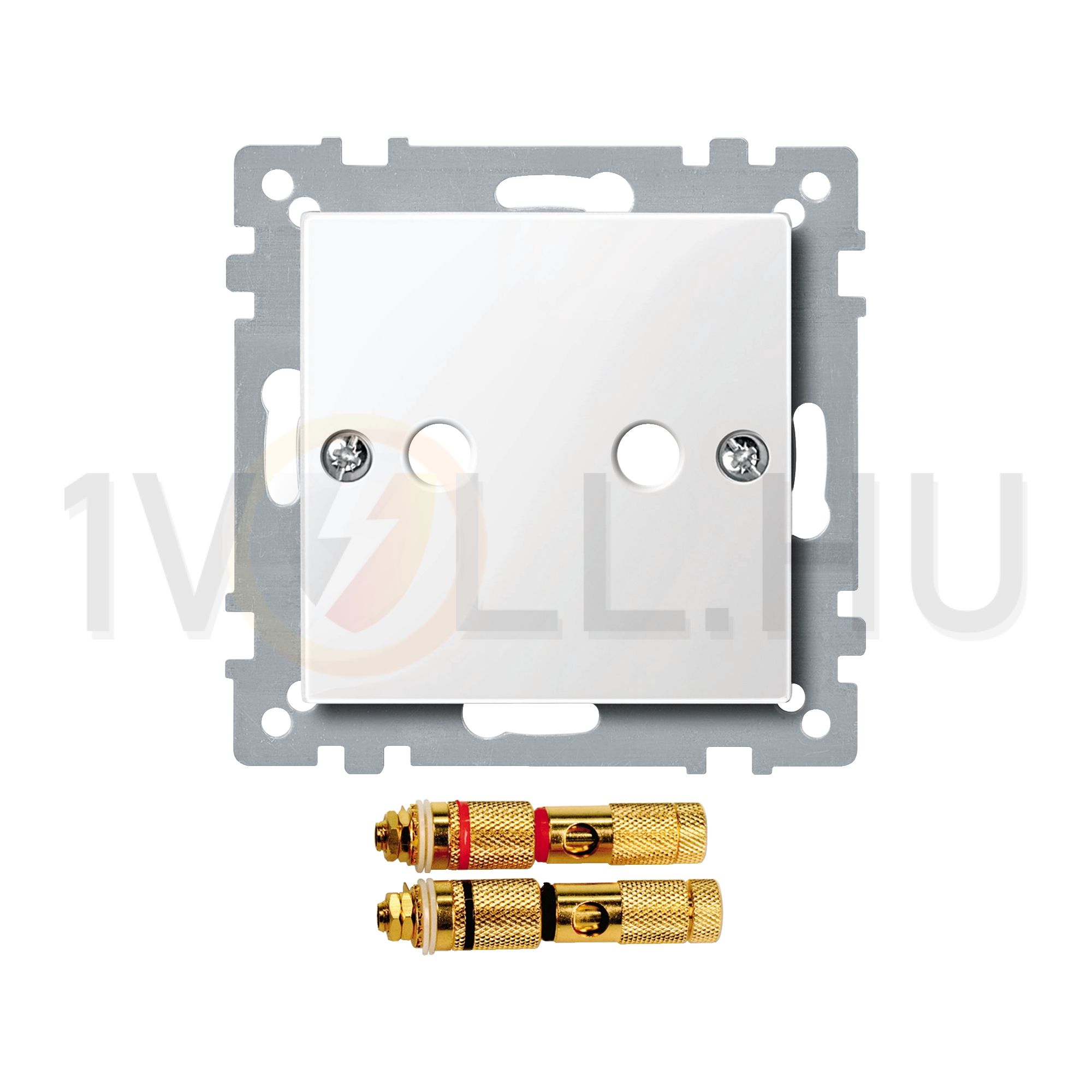 Merten-SM fedlap monó hangszóró csatlakozóhoz műanyag címketartó nélkül Schneider - MTN468819