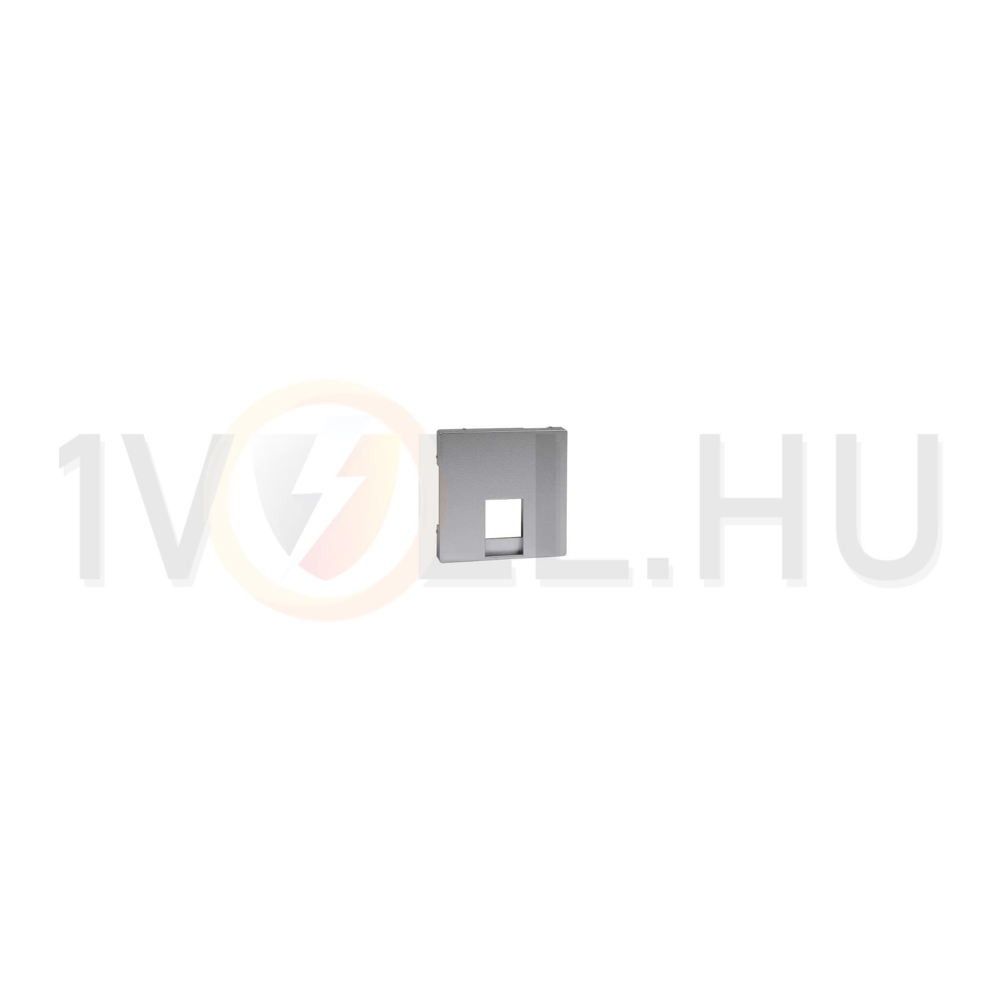 Merten-SM fedlap RJ11 telefoncsatlakozóhoz műanyag alumínium címketartó nélkül Schneider - MTN463560
