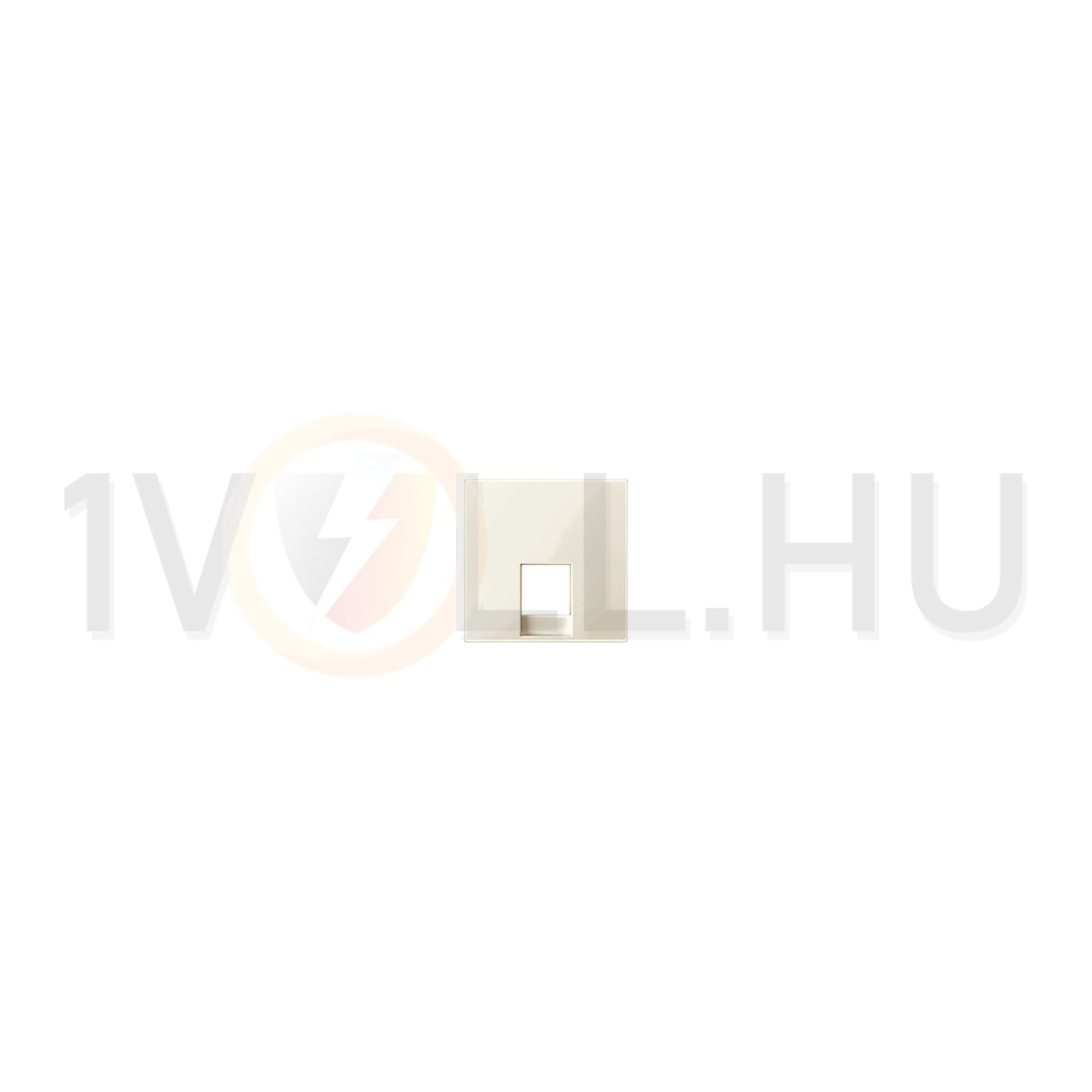 Merten-SM fedlap RJ11 telefoncsatlakozóhoz műanyag krém címketartó nélkül Schneider - MTN469644