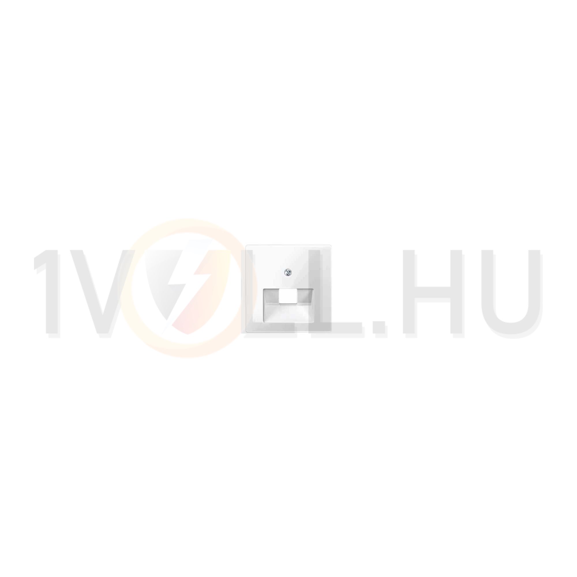 MERTEN Fedlap, 1xRJ45 aljzathoz, döntött, System-M, polárfehér - MTN296219
