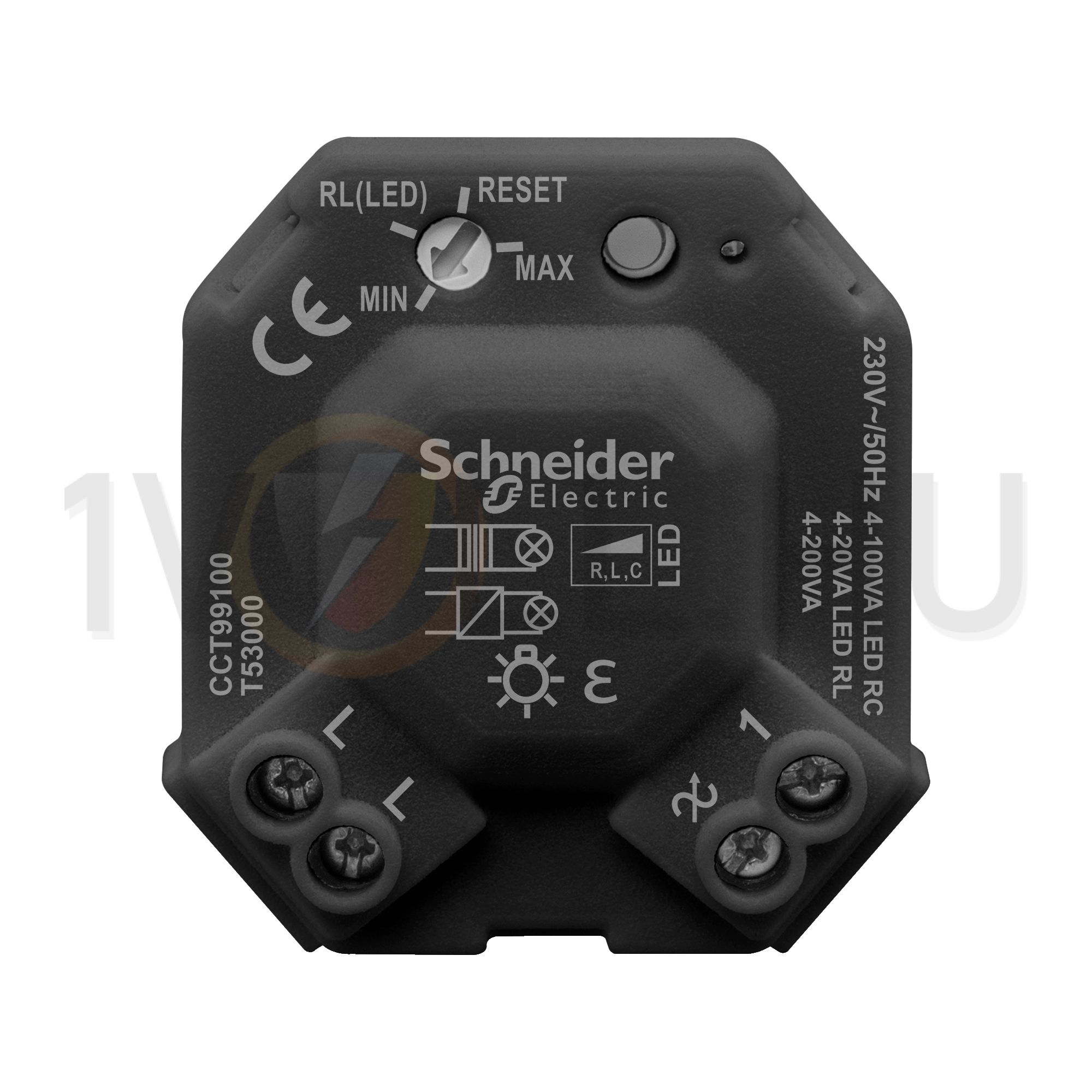 Merten-SM fényerőszabályzó modul LED-hez is betét komplett házban 4-200VA Acti9 IC Schneider - CCT99100