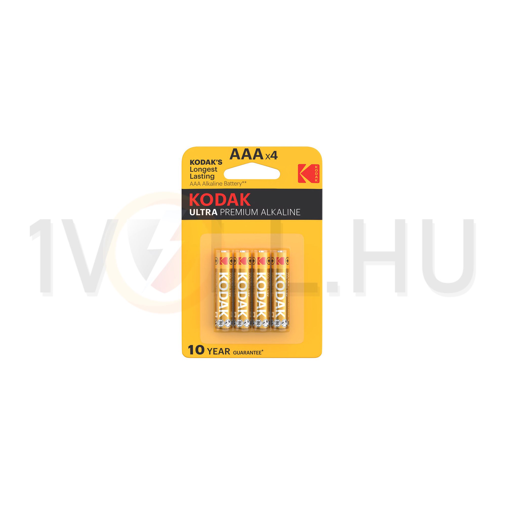 Mikro elem AAA 1.5V alkáli-mangán Micro(AAA/R03) MN2400 Ultra Premium KODAK - AAAULTRAB4