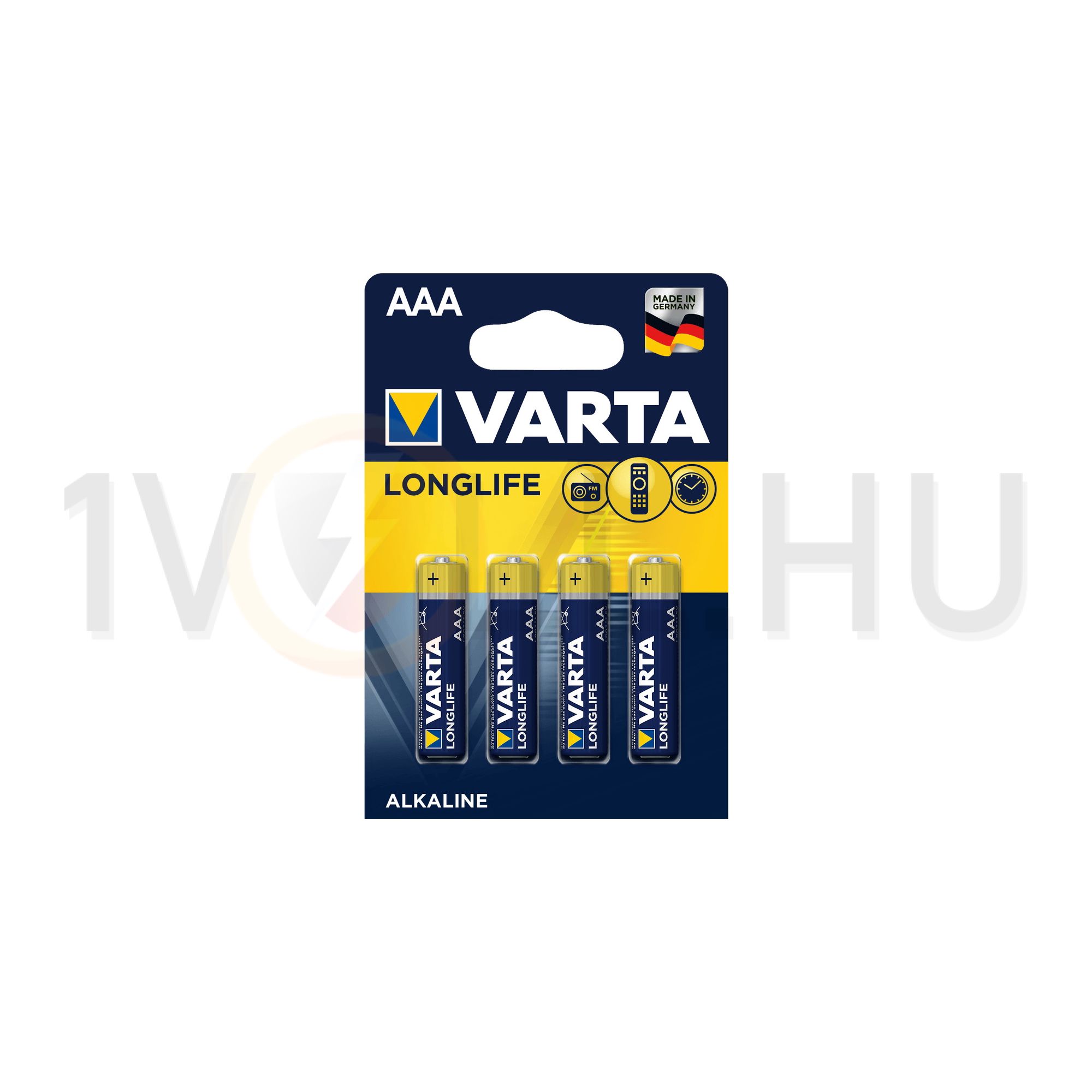 Mikro elem AAA 1.5V alkáli-mangán Micro(AAA/R03) MN2400 Longlife VARTA - 4 103 101 414