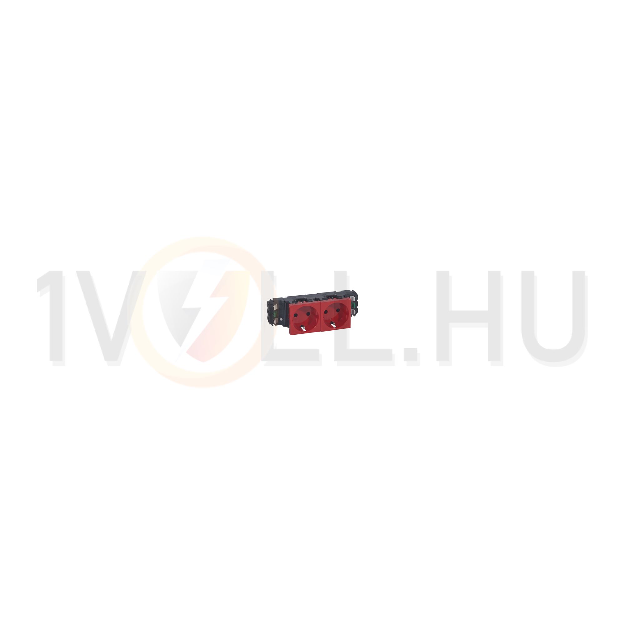 Mosaic 162/2 dugalj sínes földelt központi fedlap piros IP40 csatornába DLP LEGRAND - 077412