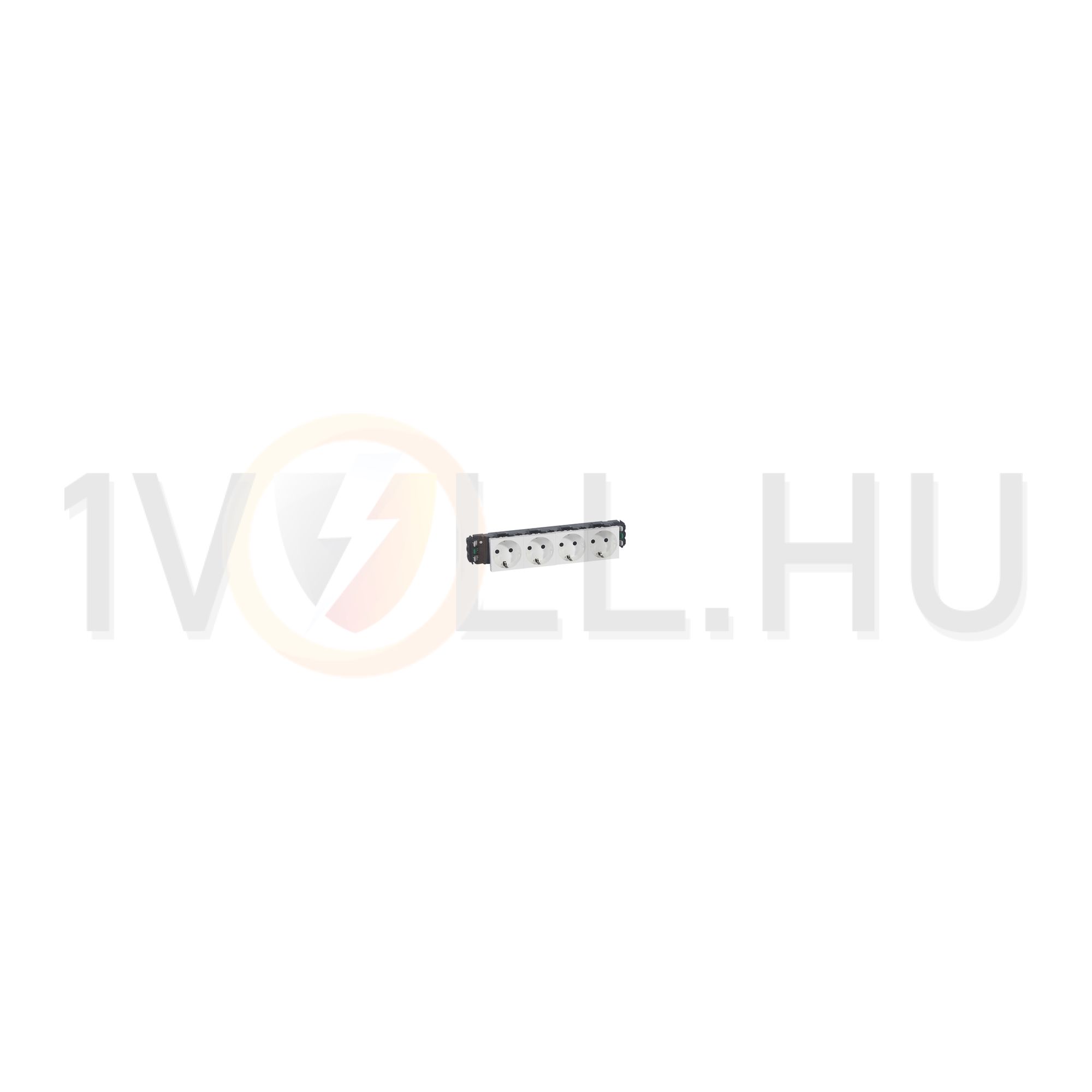 Mosaic 162/4 dugalj sínes földelt központi fedlap fehér IP40 csatornába DLP LEGRAND - 077404