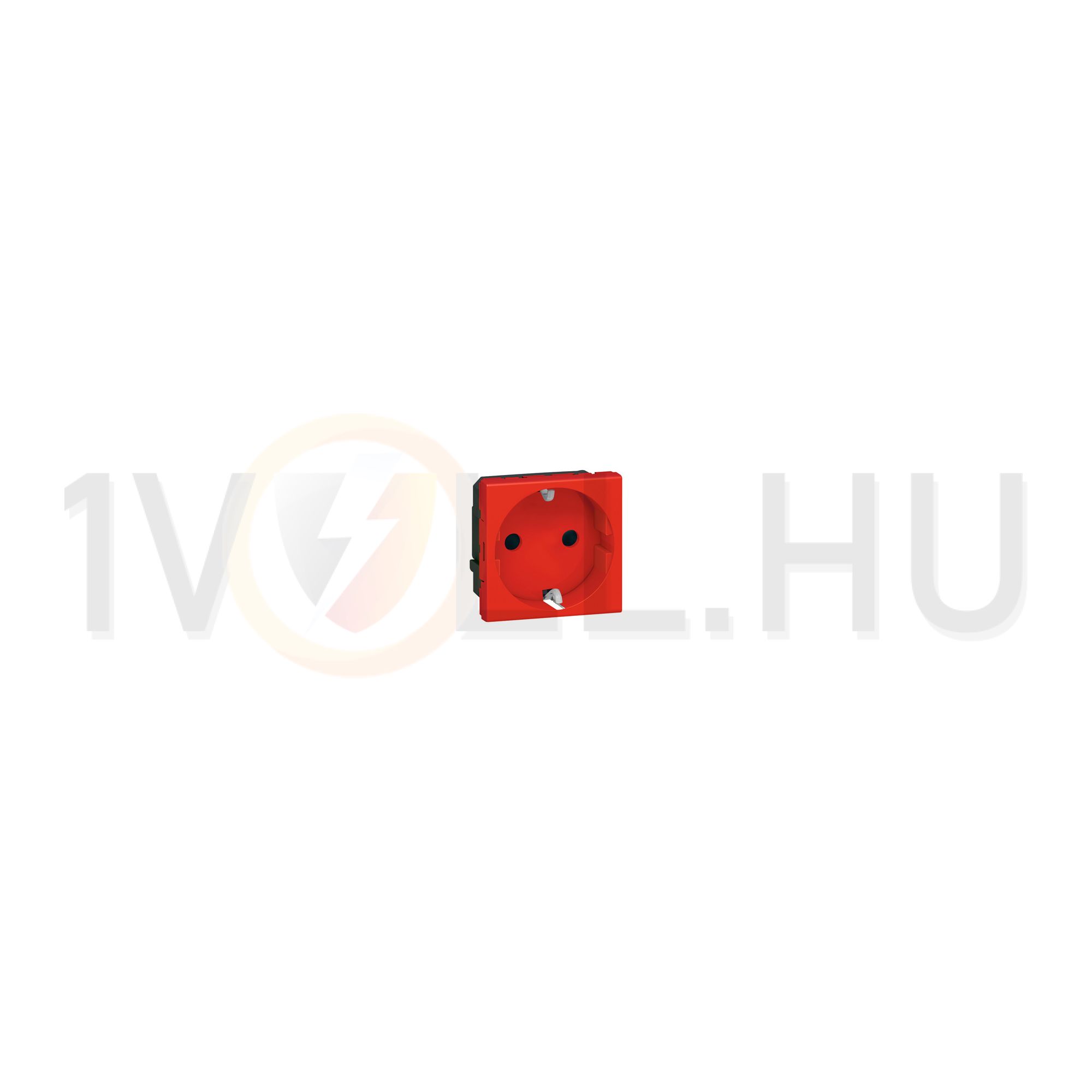Mosaic 162 dugalj földelt központi fedlap piros IP20 modultartó szorítókapcsos LEGRAND - 077218