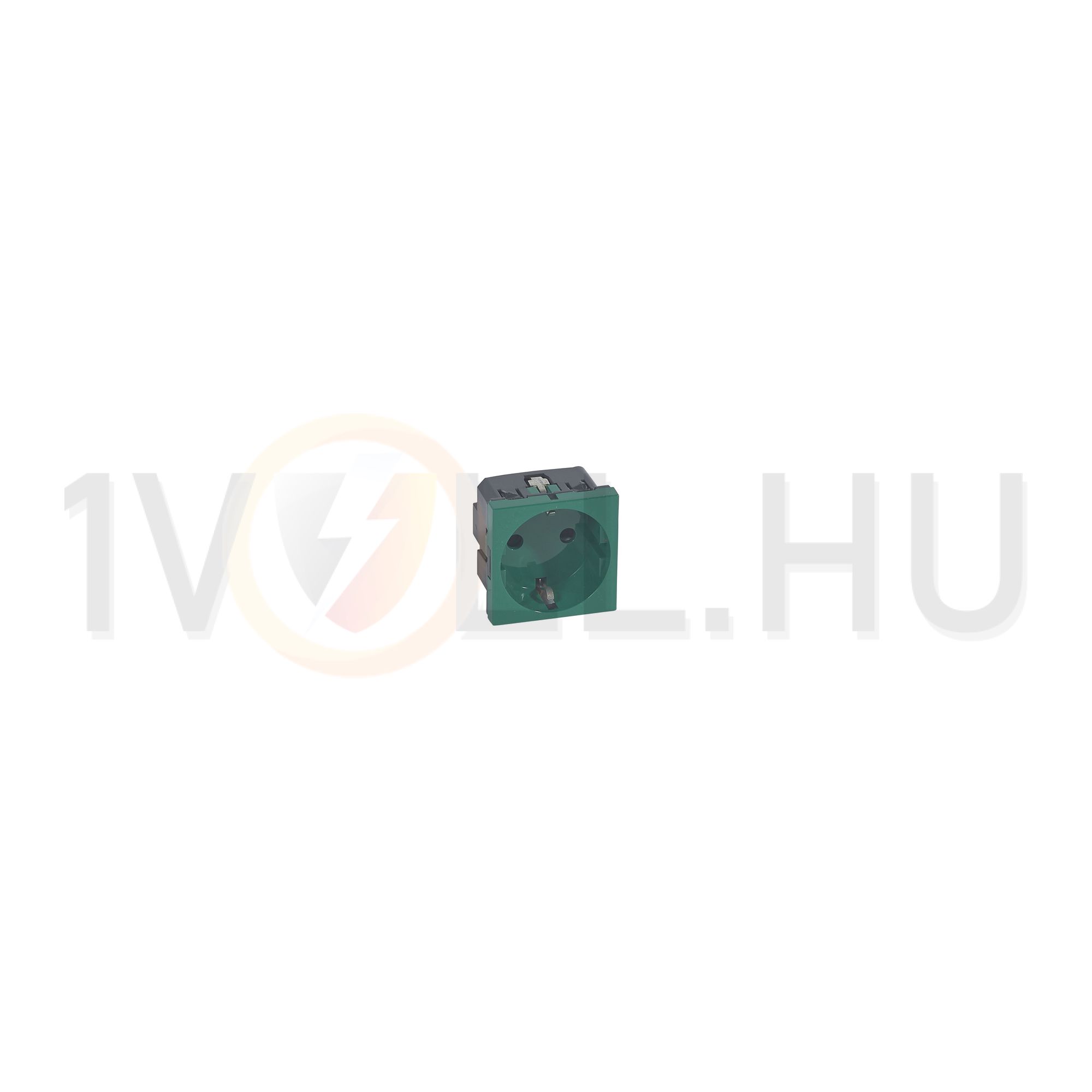 Mosaic 162 dugalj földelt központi fedlap zöld IP41 modultartó szorítókapcsos LEGRAND - 077216