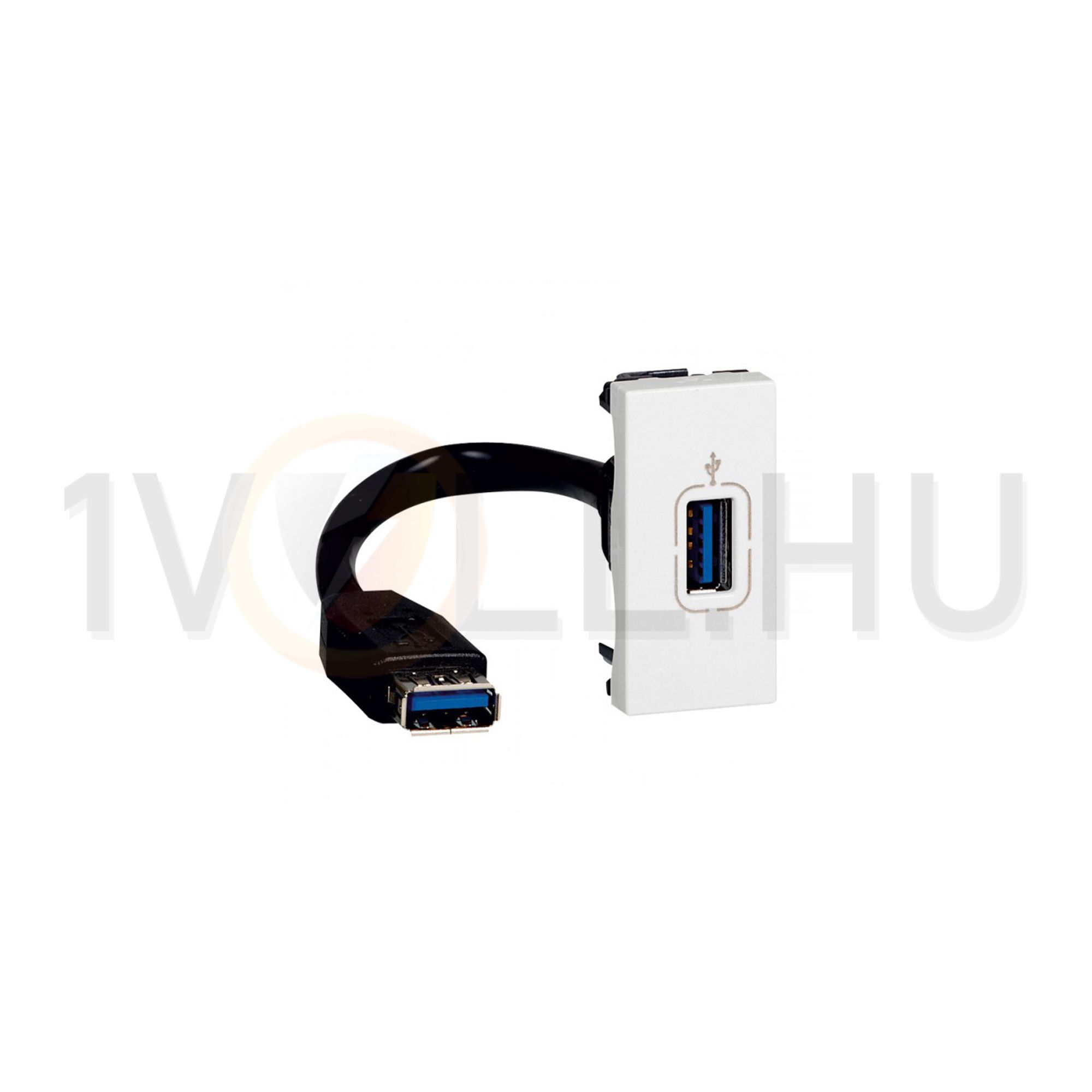 Mosaic USB töltőaljzat 1M 1/ki 2400mA-max. 5V süllyesztett fehér LEGRAND - 078746