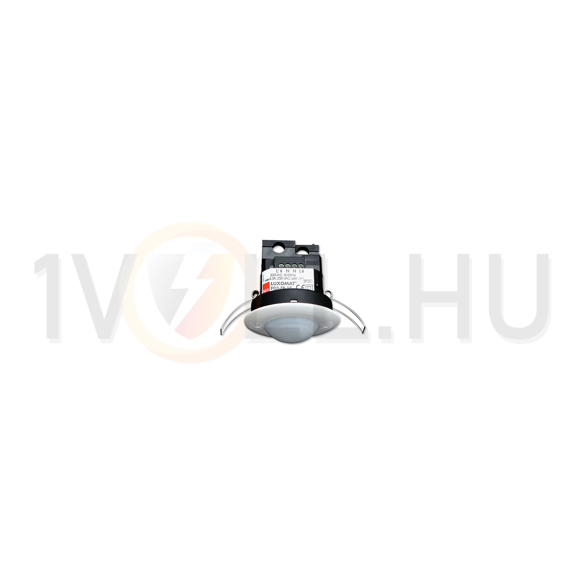 Mozgásérzékelő álmennyezetbe 360° PIR 10m-érzékelésátmérő 2300W 230V fehér IP20 PD3-1C-DE B.E.G. - 92197
