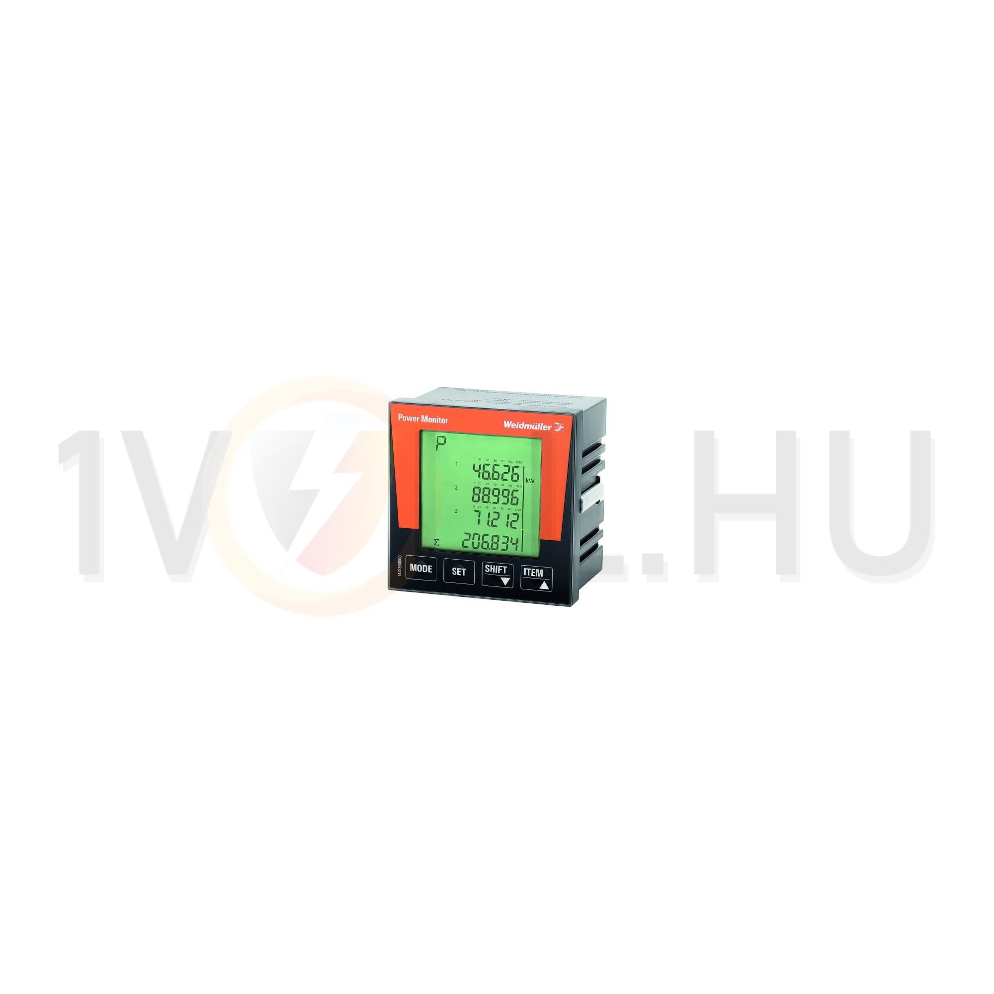 Multifunkciós teljesítménymérő 1/5A 96x96mm MODBUS A-mérő V-mérő POWER MONITOR Weidmüller - 1423550000