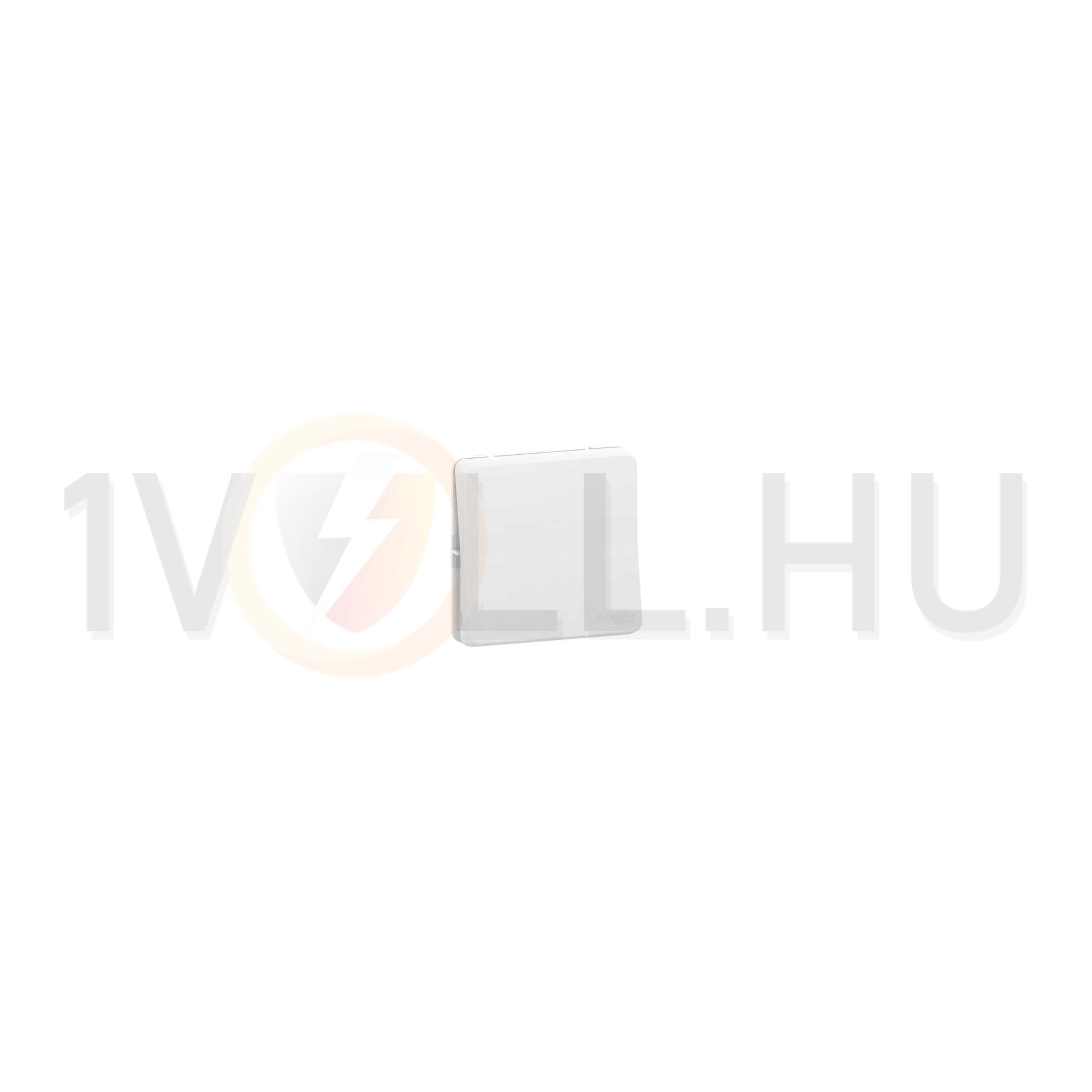 MurevaStyl N101 csengőnyomó betét 1- nyomógomb 1z csengő IP55 címketartó polárfehér Schneider - MUR39027