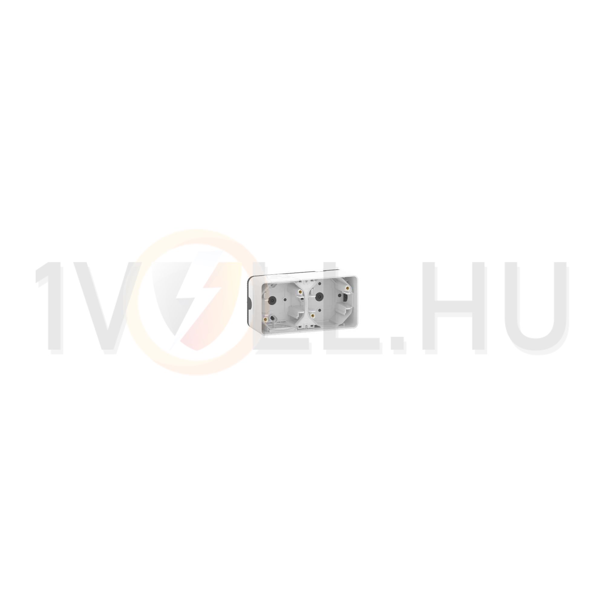 MurevaStyl kiemelődoboz 2-es vízszintes fehér műanyag IP55 Schneider - MUR39914