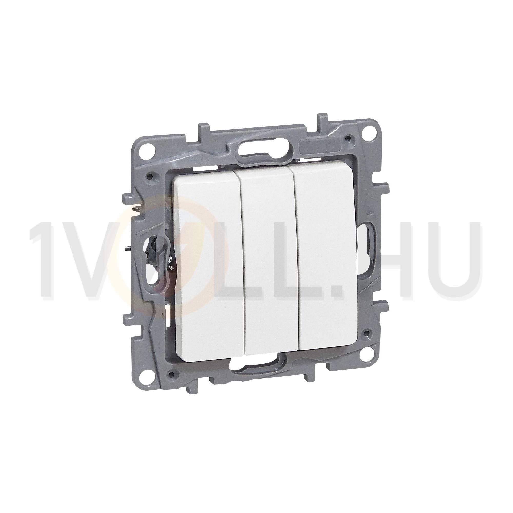 Niloé 101/3 3x1P kapcsoló betét adapterrel 1M fehér süllyesztett csavaros IP20 LEGRAND - 764503