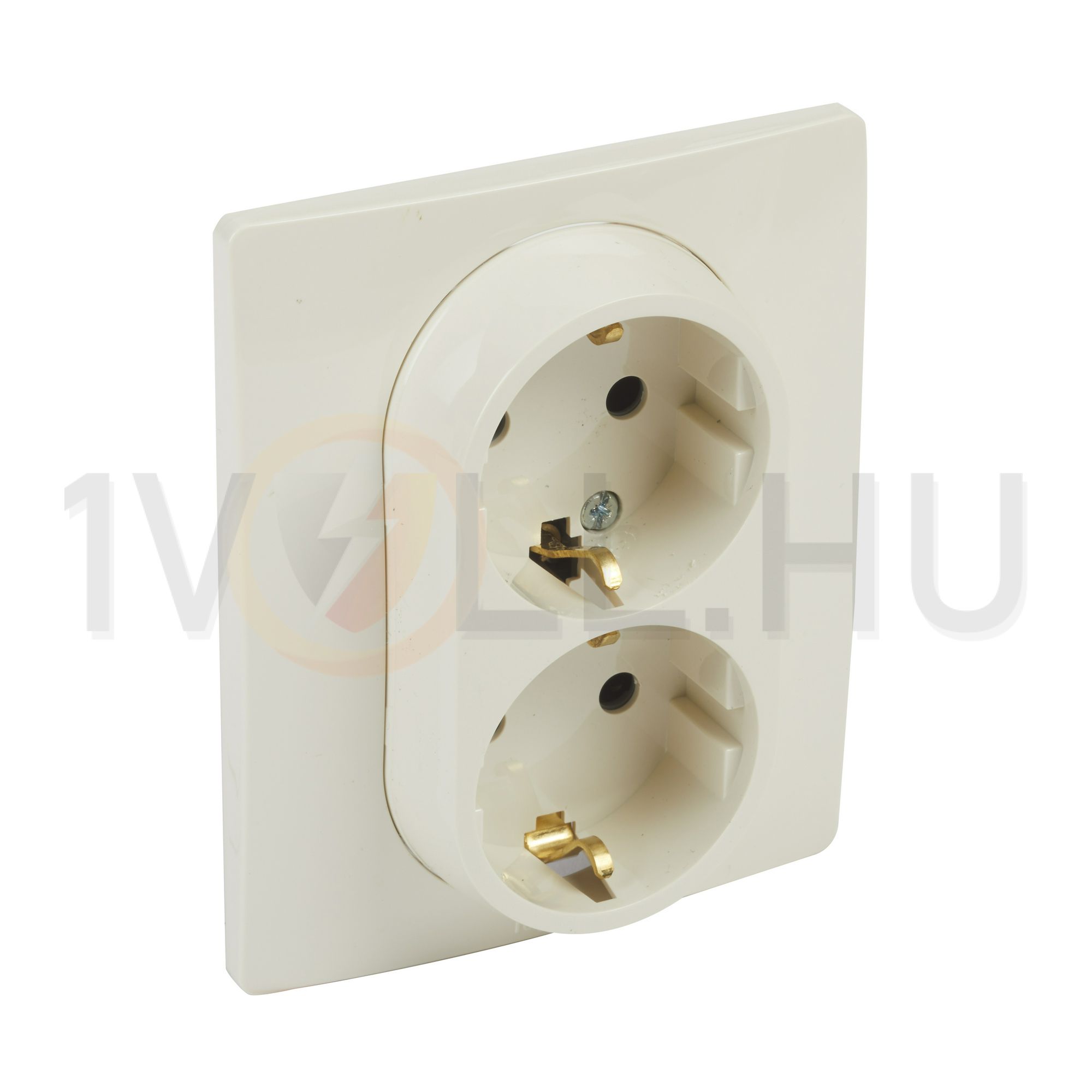 Niloé 162/2 dugalj földelt központi fedlap bézs IP31 süllyesztett csavaros LEGRAND - 764634