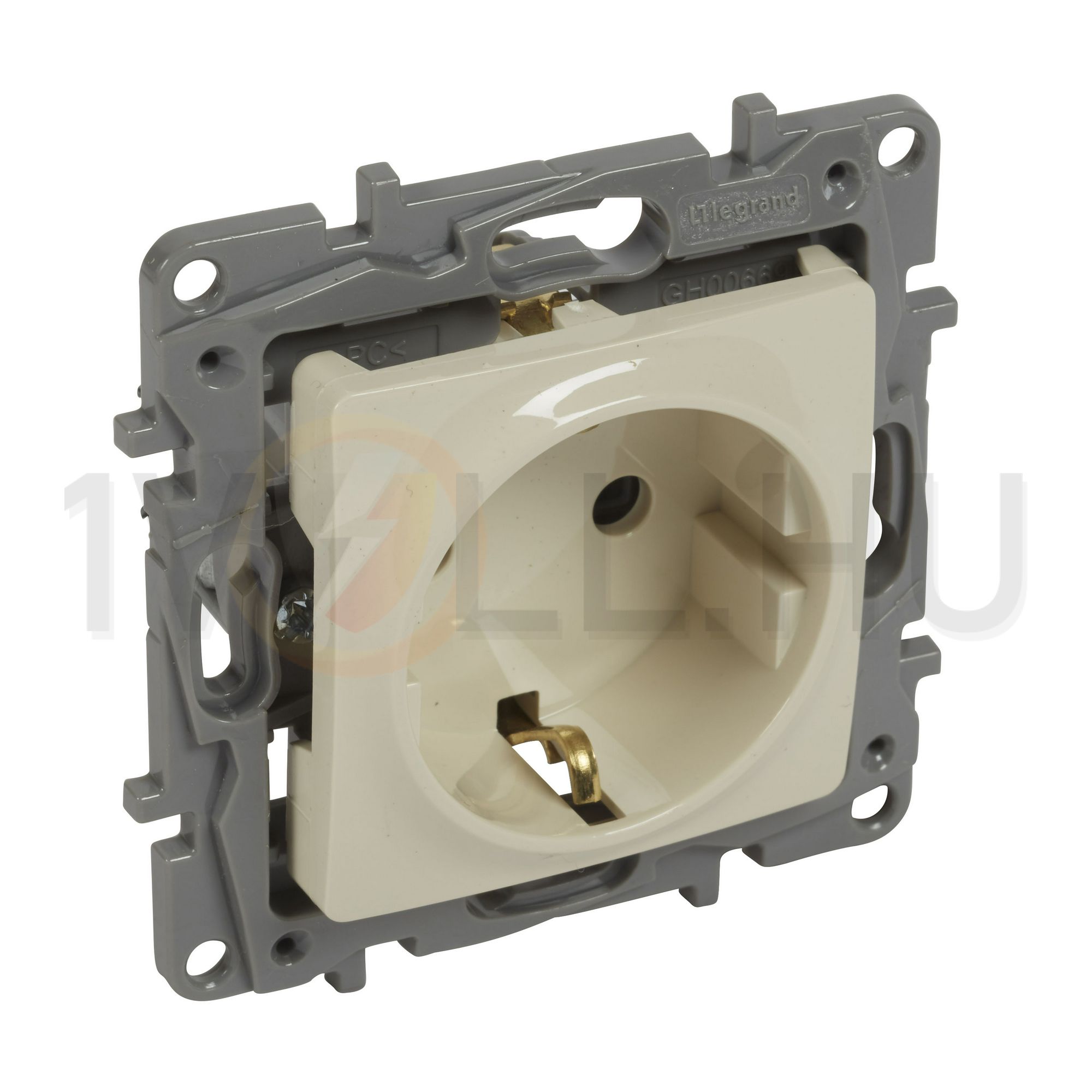 Niloé 162 dugalj földelt központi fedlap bézs IP31 süllyesztett szorítókapcsos LEGRAND - 764639