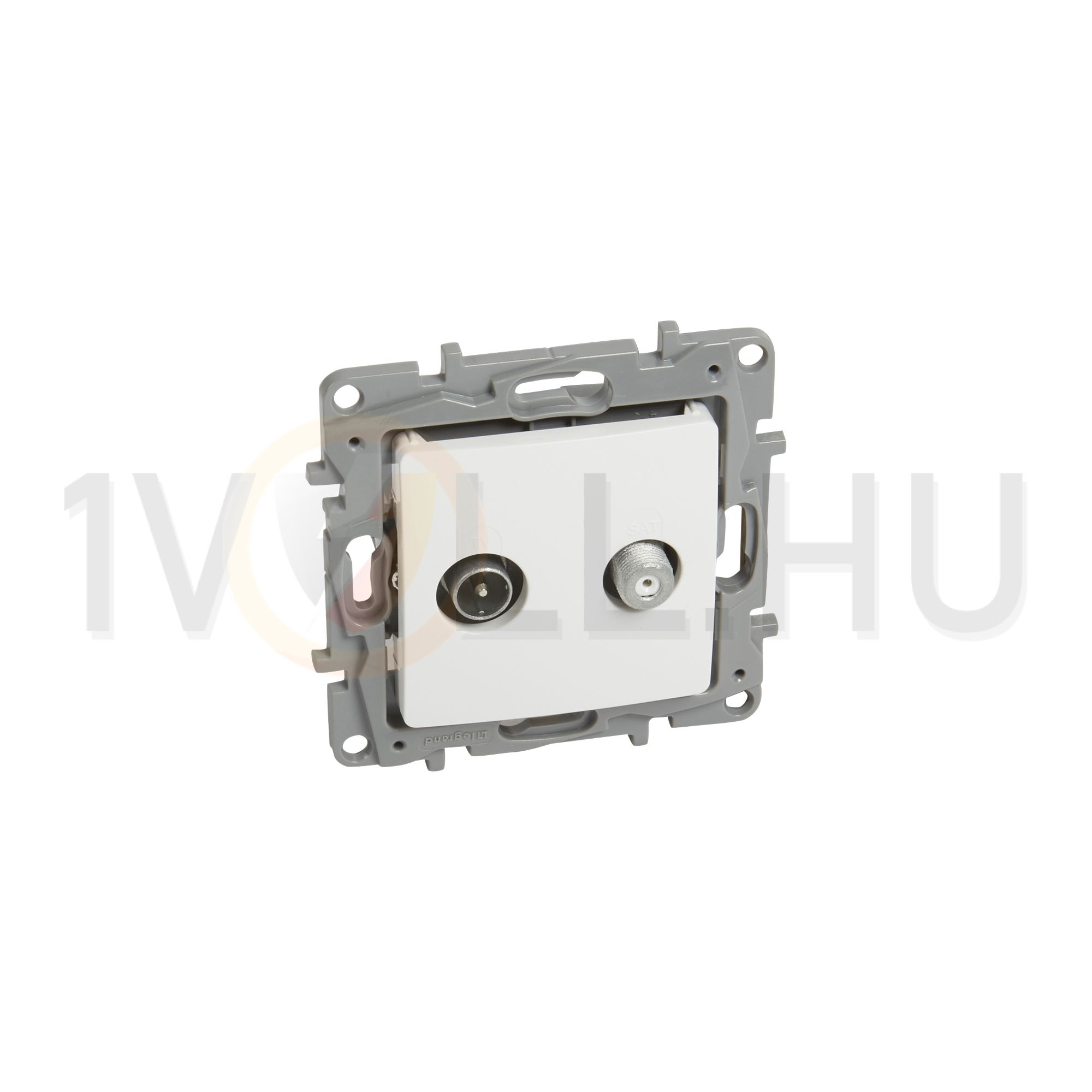 Niloé antenna aljzat TV-SAT csillagpontos süllyesztett fehér 2-kimenet végzáró 1dB/860MHz LEGRAND - 764559