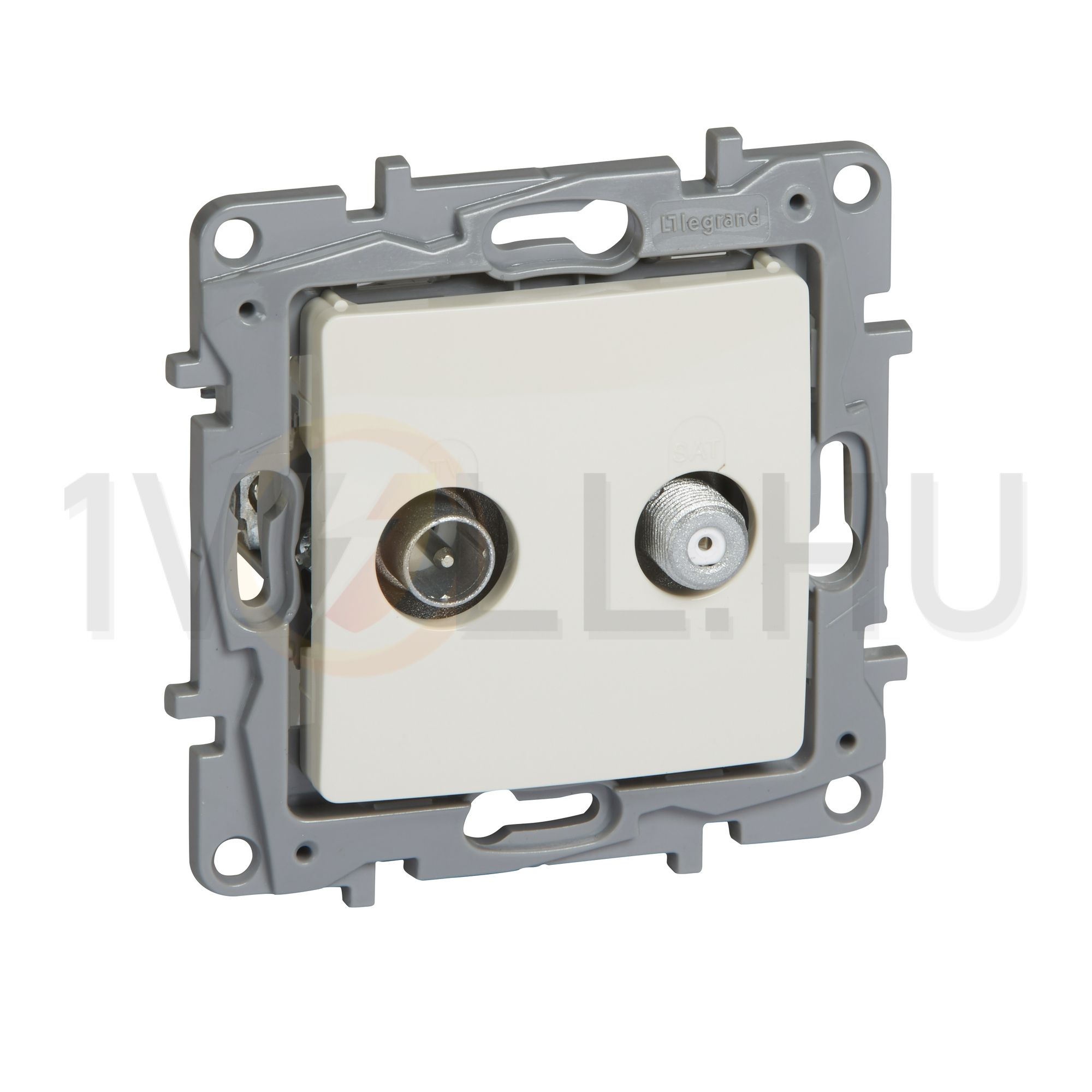 Niloé antenna aljzat TV-SAT süllyesztett bézs 2-kimenet MM-végzáró 10dB/860MHz LEGRAND - 764658