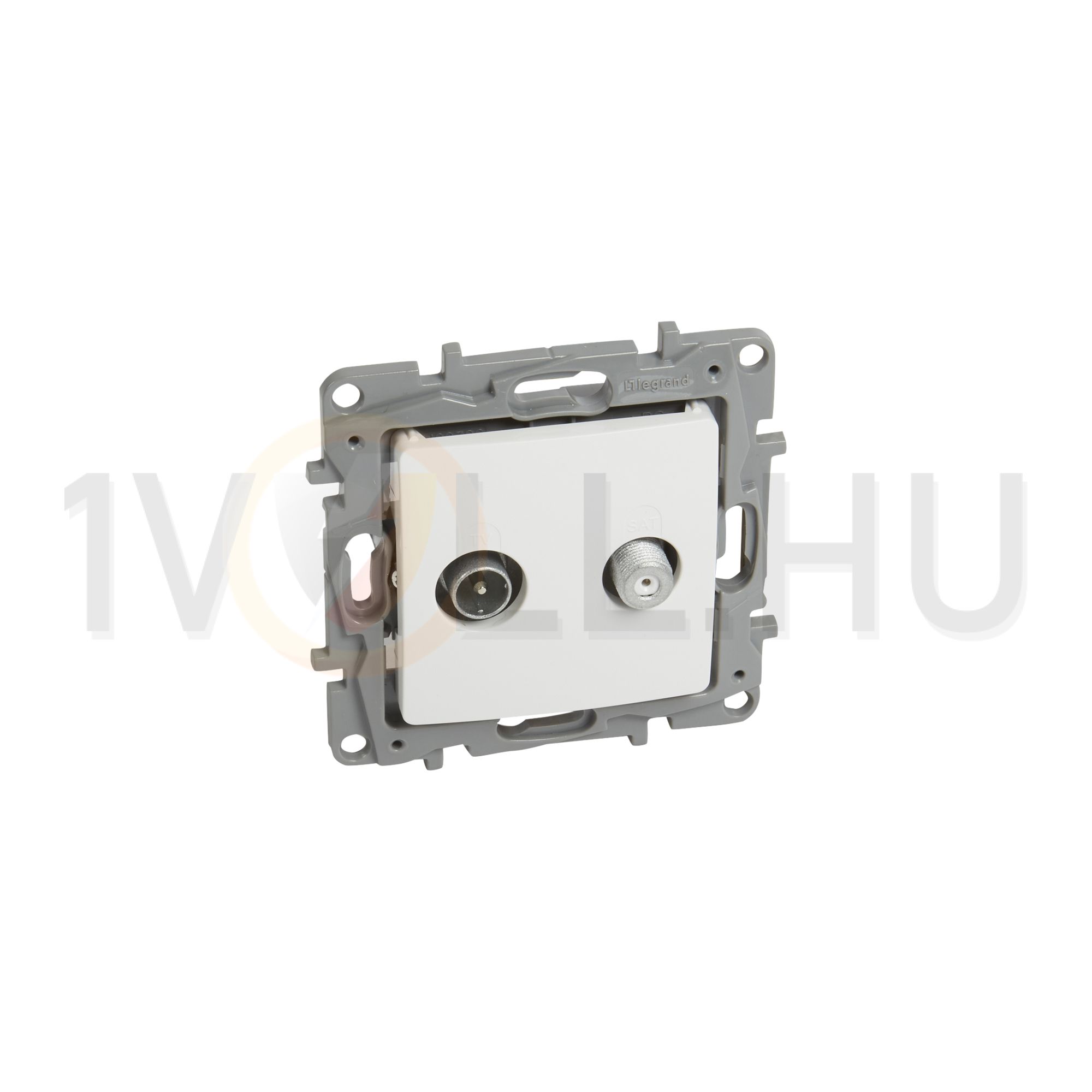 Niloé antenna aljzat TV-SAT süllyesztett fehér 2-kimenet végzáró 10dB/860MHz LEGRAND - 764558