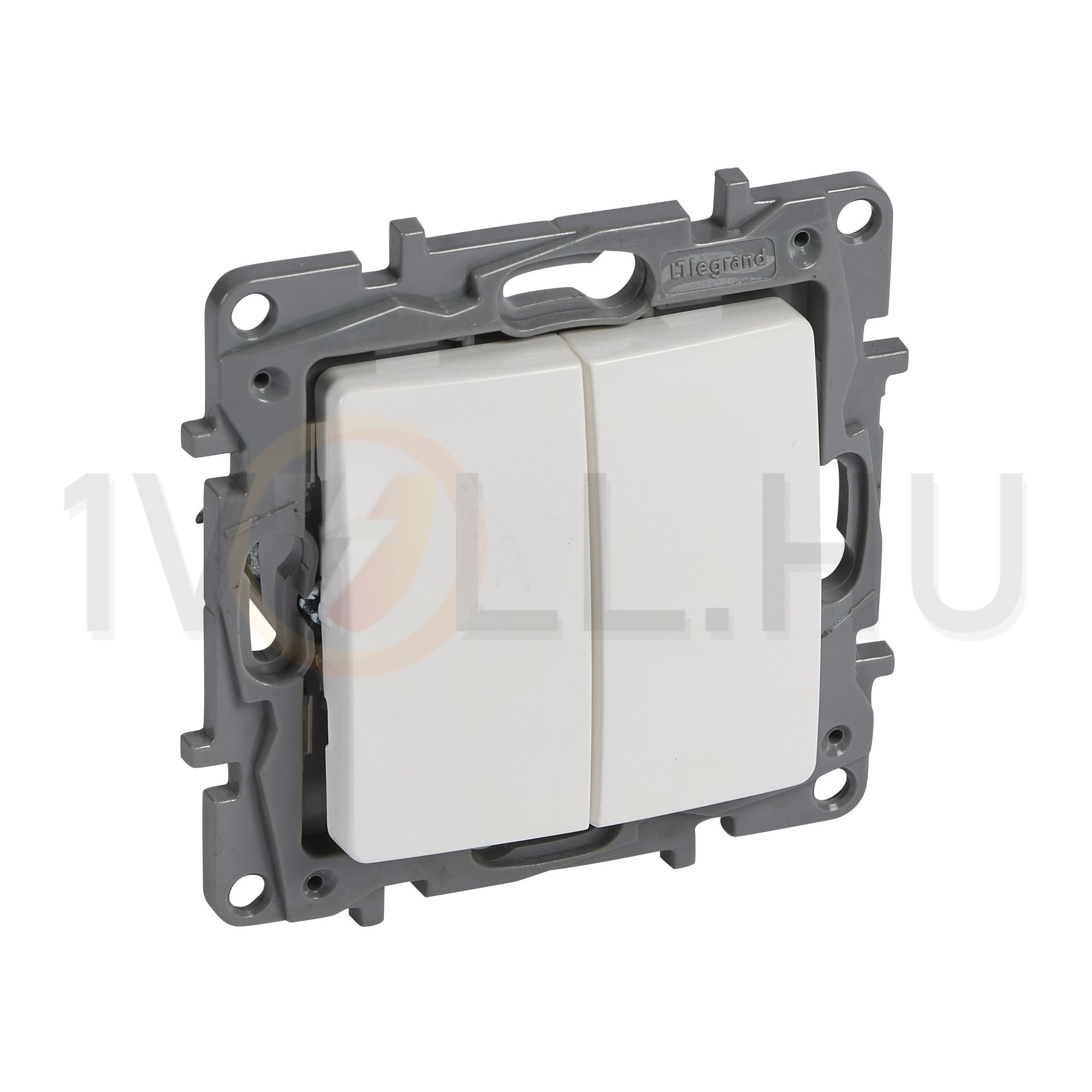 Niloé N106+6 nyomó betét 2- billentyűs 2v fehér IP20 süllyesztett dmax. műanyag LEGRAND - 764508