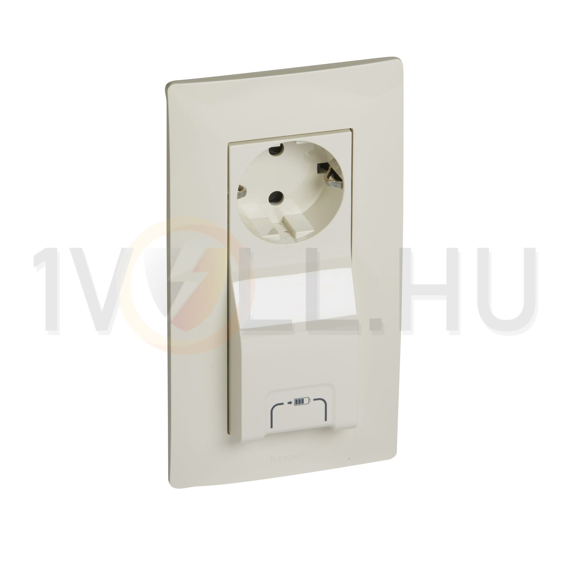 Niloé USB töltőaljzat A 2P+F 16A/230V dugaljjal 1 x 2400mA/ 5V bézs LEGRAND - 764630