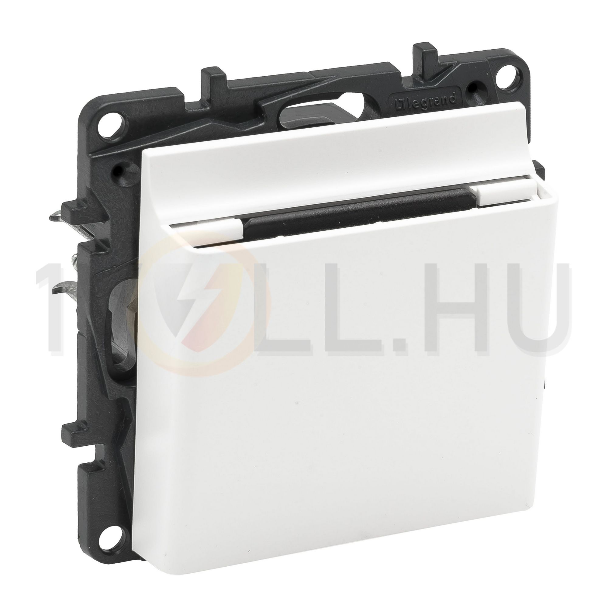 NiloéStep 101 1P hotelkártya-kapcsoló mechanikus betét közp. fedéllel fehér süllyesztett LEGRAND - 863146