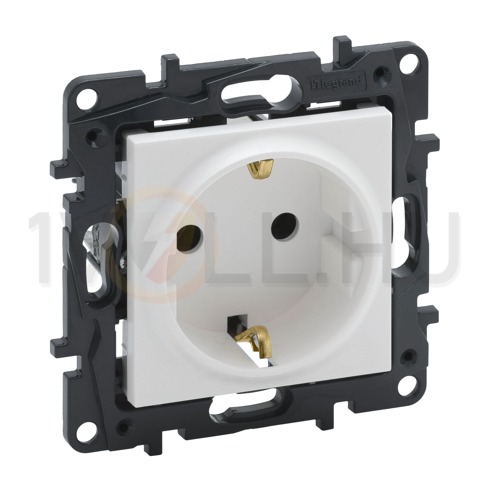 NiloéStep 162 dugalj gyerekzárral fehér IP20 süllyesztett rugós LEGRAND - 863120