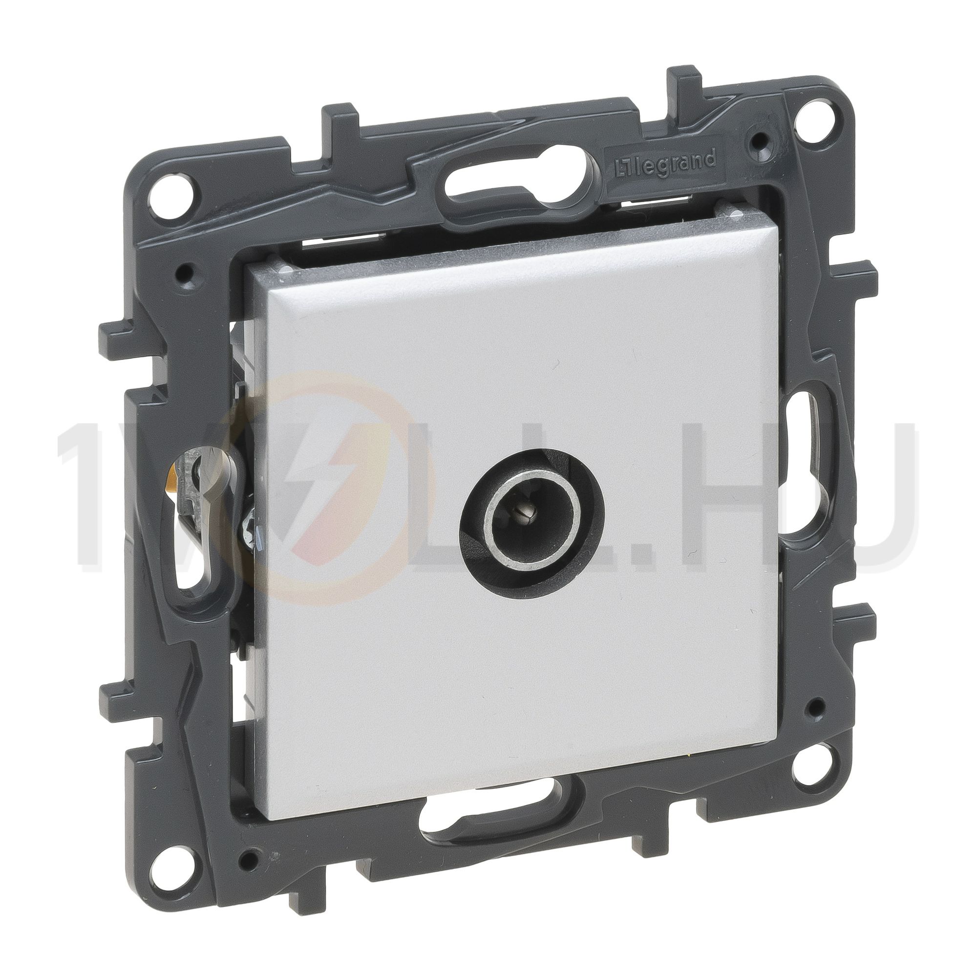 NiloéStep antenna aljzat TV csillagpontos 1x végzáró süllyesztett 1dB/860MHz alumínium LEGRAND - 863374