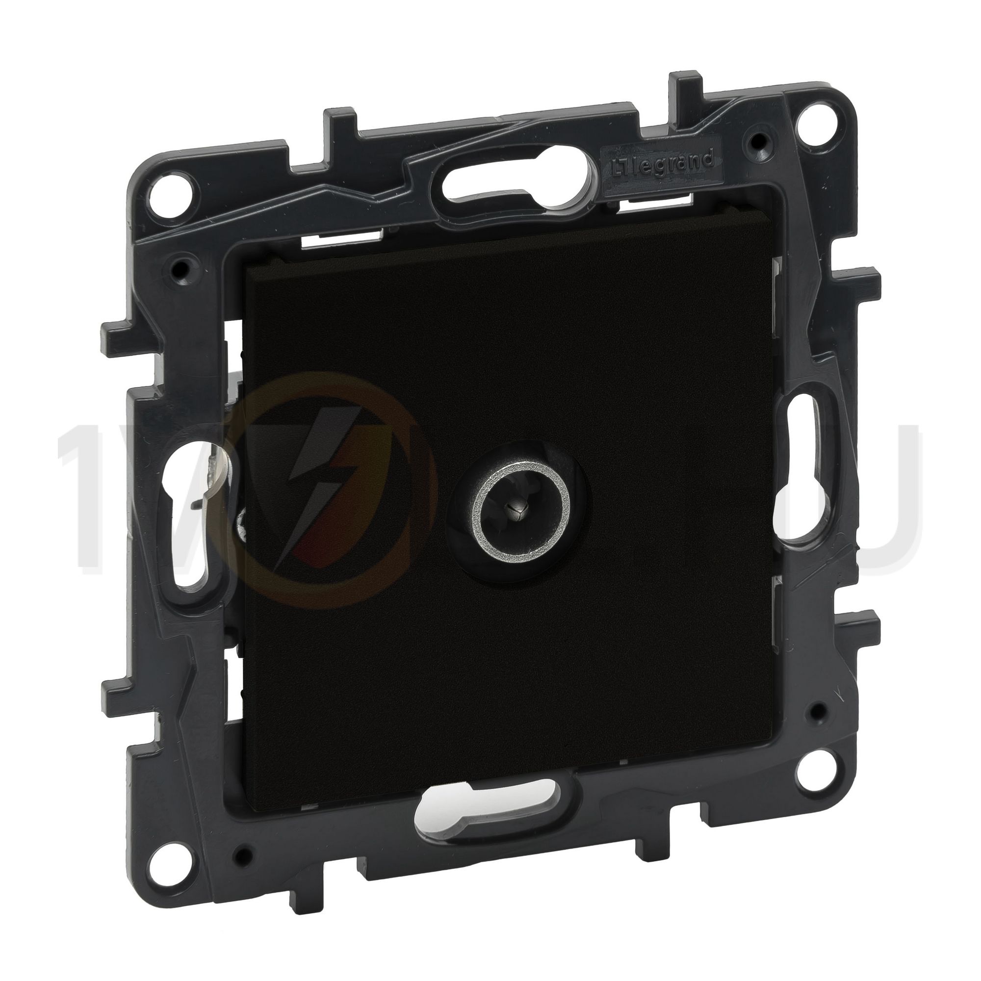 NiloéStep antenna aljzat TV csillagpontos 1x végzáró süllyesztett 1dB/860MHz fekete LEGRAND - 863574