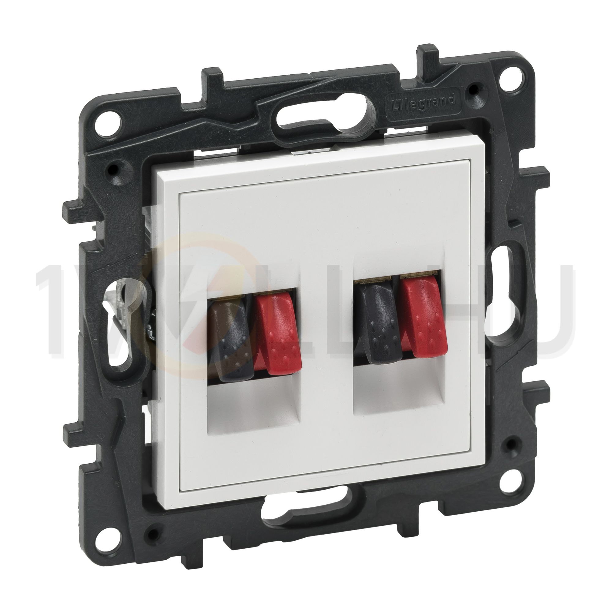 NiloéStep 2xhangszóró csatlakozó közp. fedéllel sztereó fehér LEGRAND - 863186