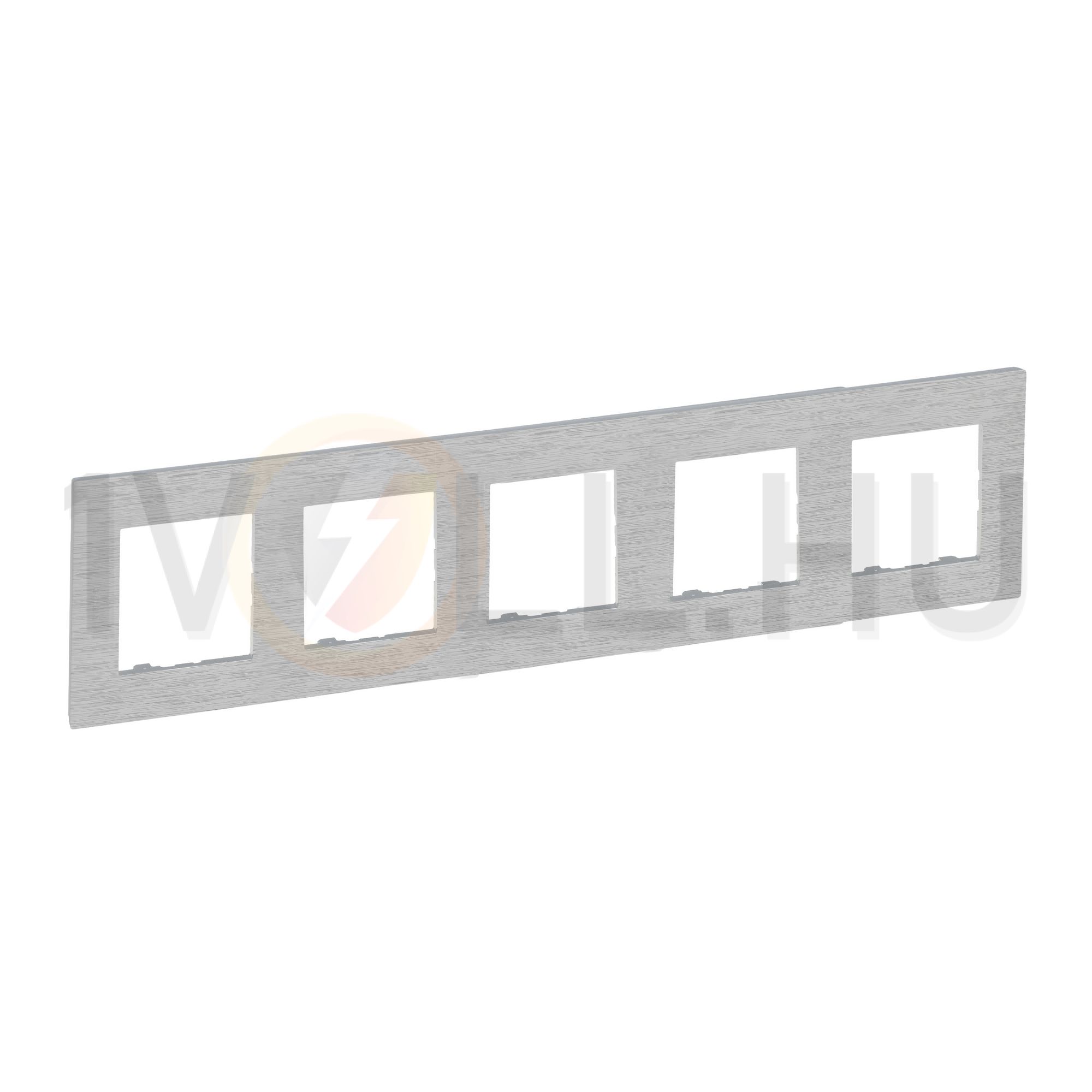 NiloéStep keret csiszolt alumínium 5-egység vízszintes és függőleges műanyag kezeletlen LEGRAND - 863895