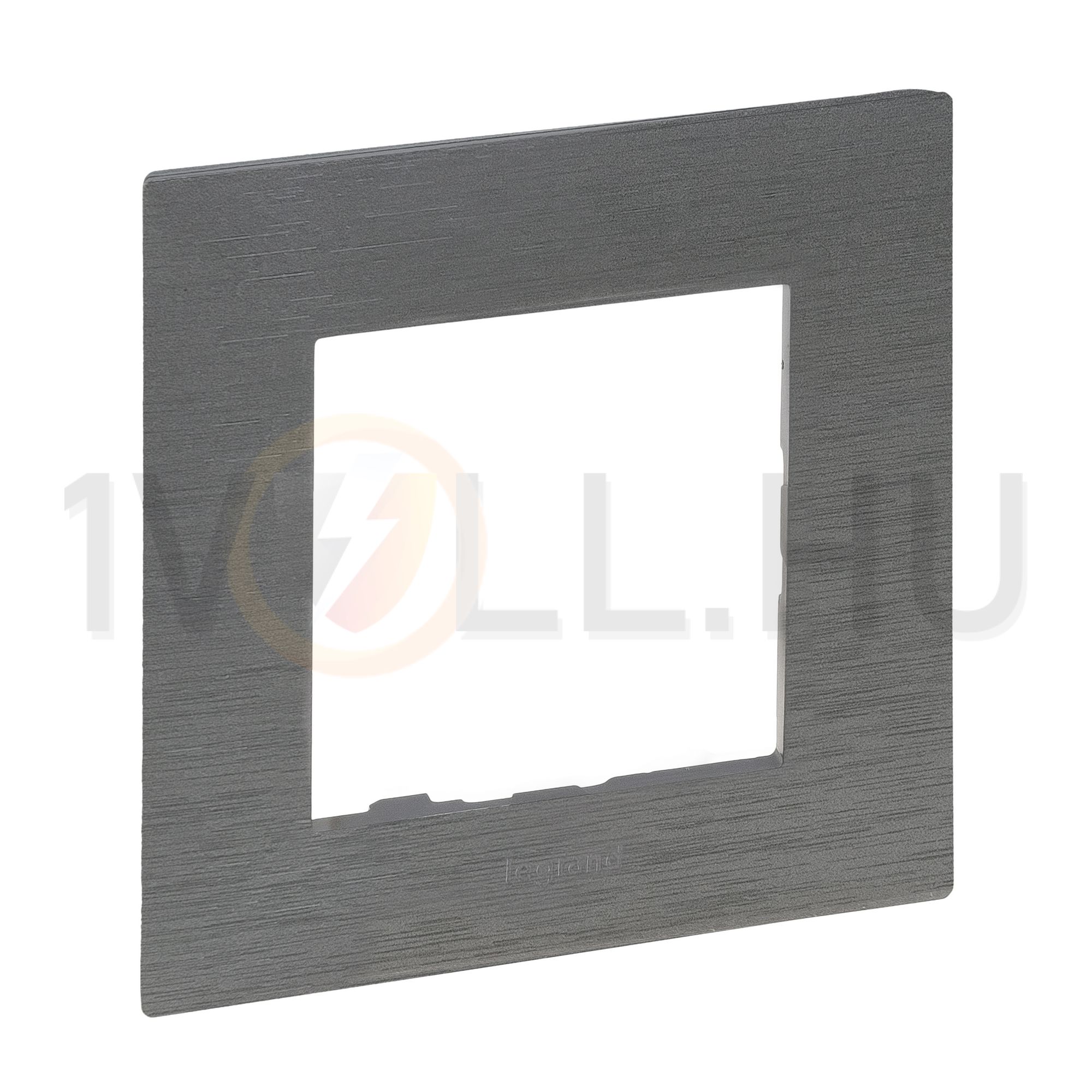 NiloéStep keret csiszolt szürke 1-egység vízszintes és függőleges műanyag kezeletlen LEGRAND - 863991