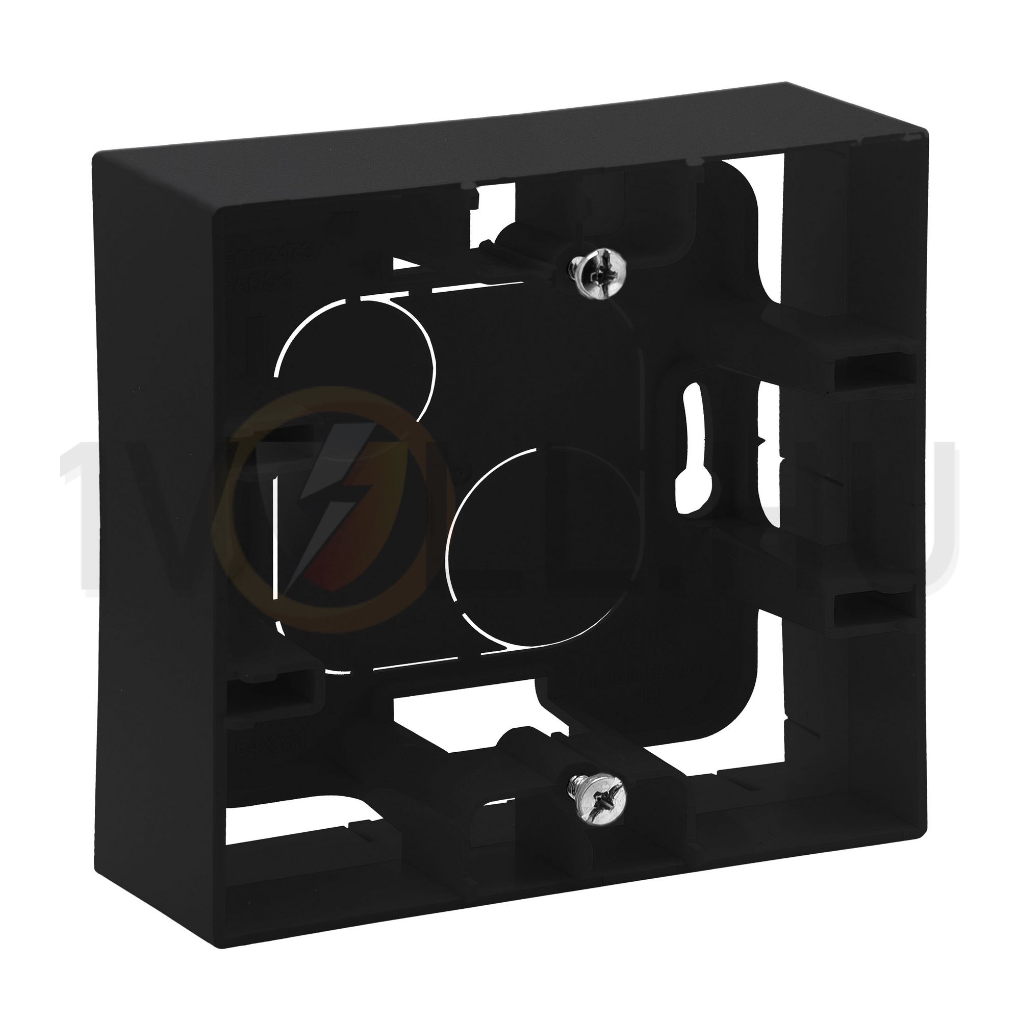 NiloéStep kiemelődoboz 1-egység vízszintes és függőleges fekete műanyag IP2X LEGRAND - 863597