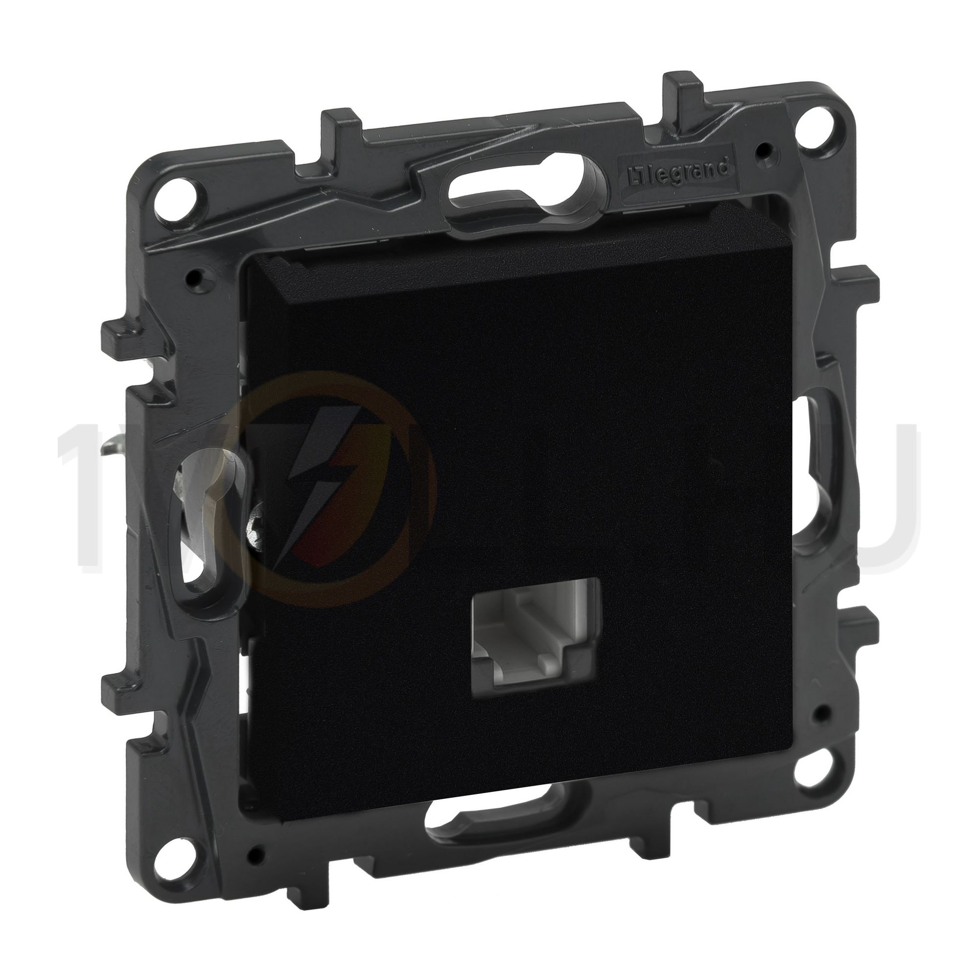 NiloéStep telefon csatlakozó betét közp. fedéllel RJ11 fekete LEGRAND - 863555