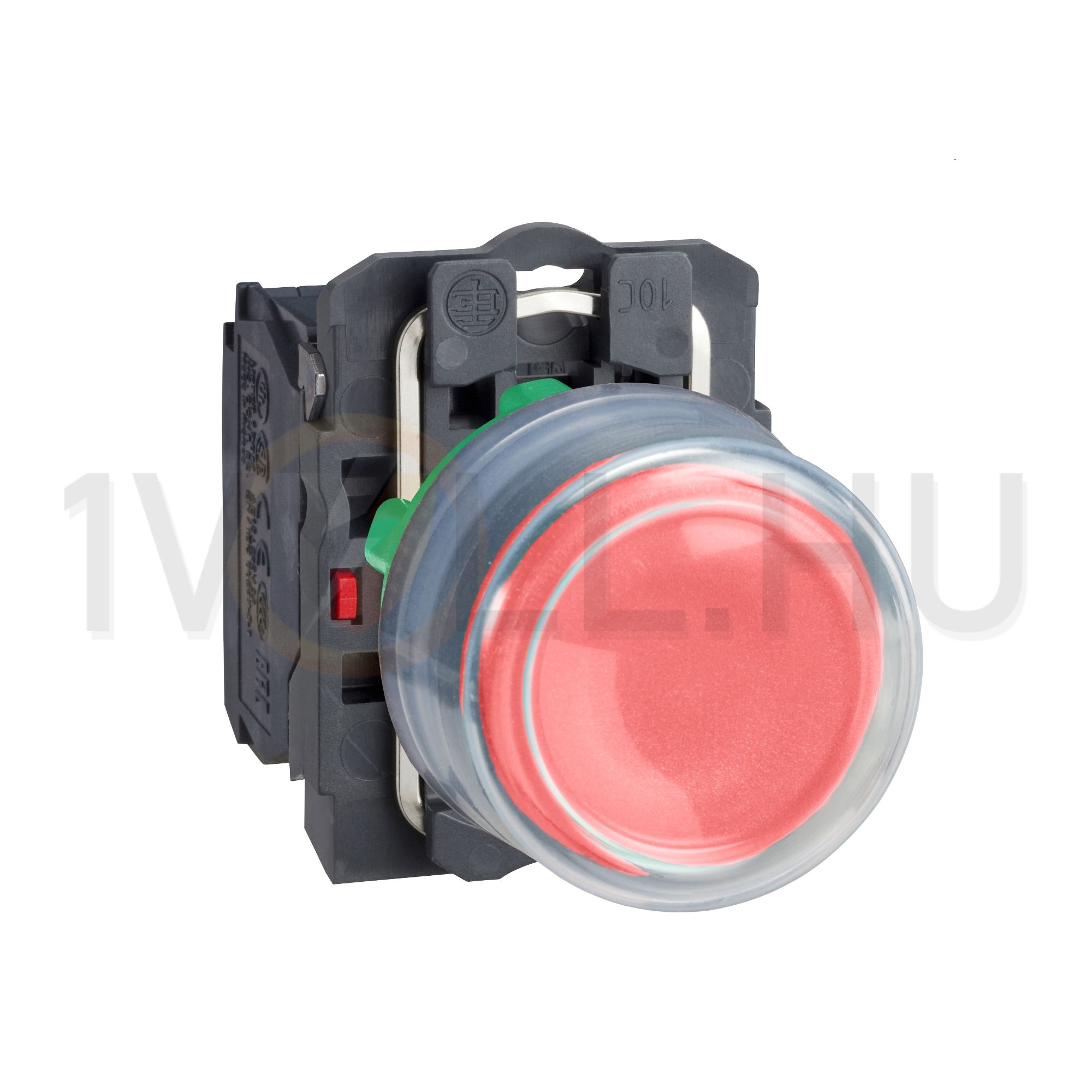 Nyomógomb komplett műa. d22 piros/zöld magas visszaugró 1ny csavaros kerek Harmony XB5 Schneider - XB5AP42