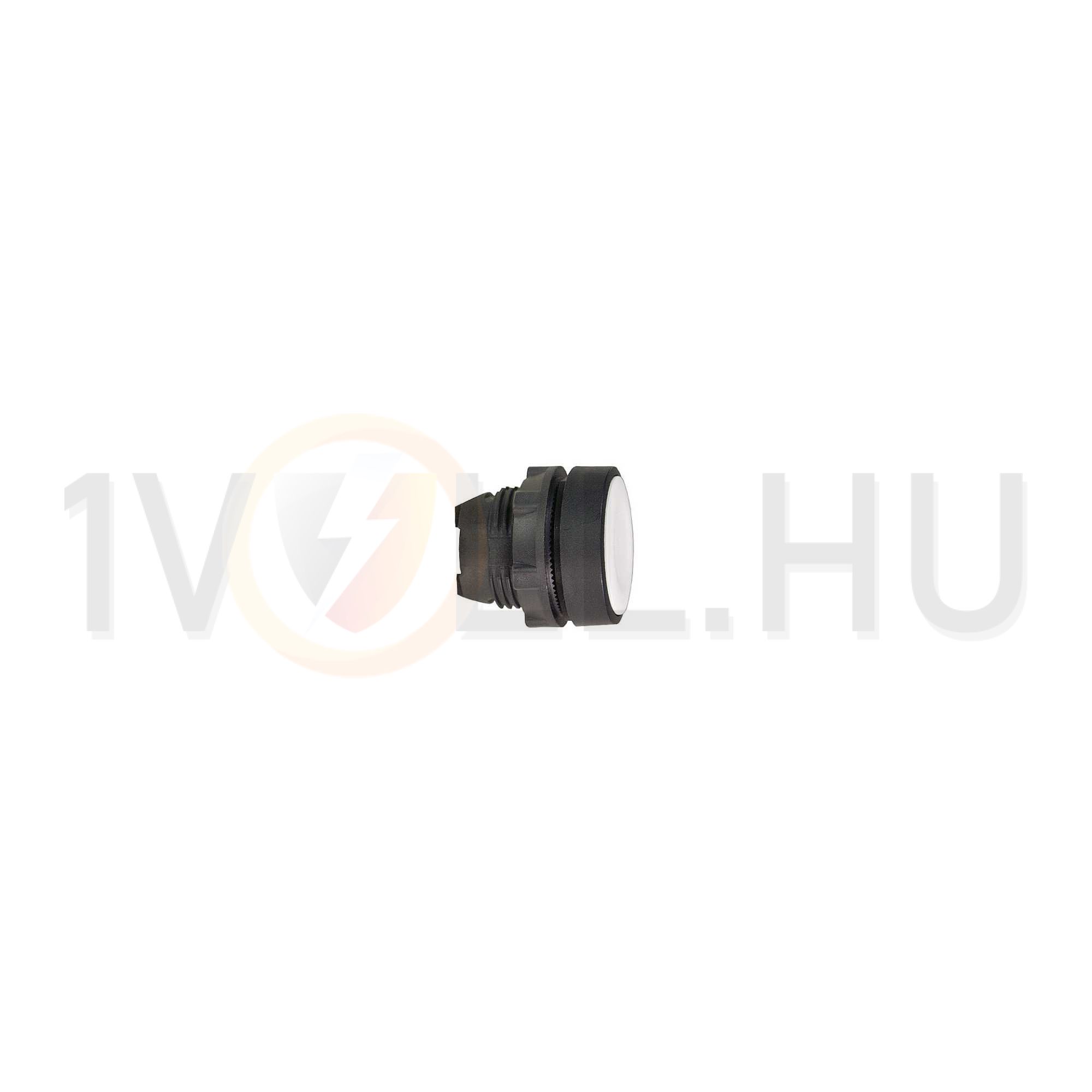 Nyomógombfej műanyag d22 lapos fehér kerek visszaugró Harmony XB5 Schneider - ZB5AA1