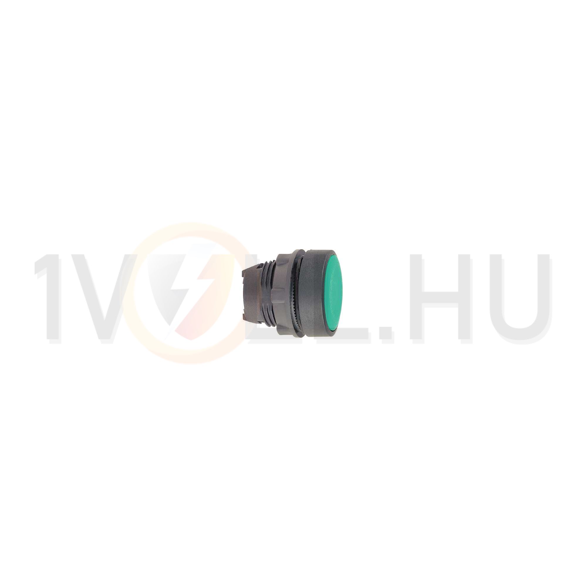 Nyomógombfej műanyag d22 lapos zöld kerek visszaugró Harmony XB5 Schneider - ZB5AA3